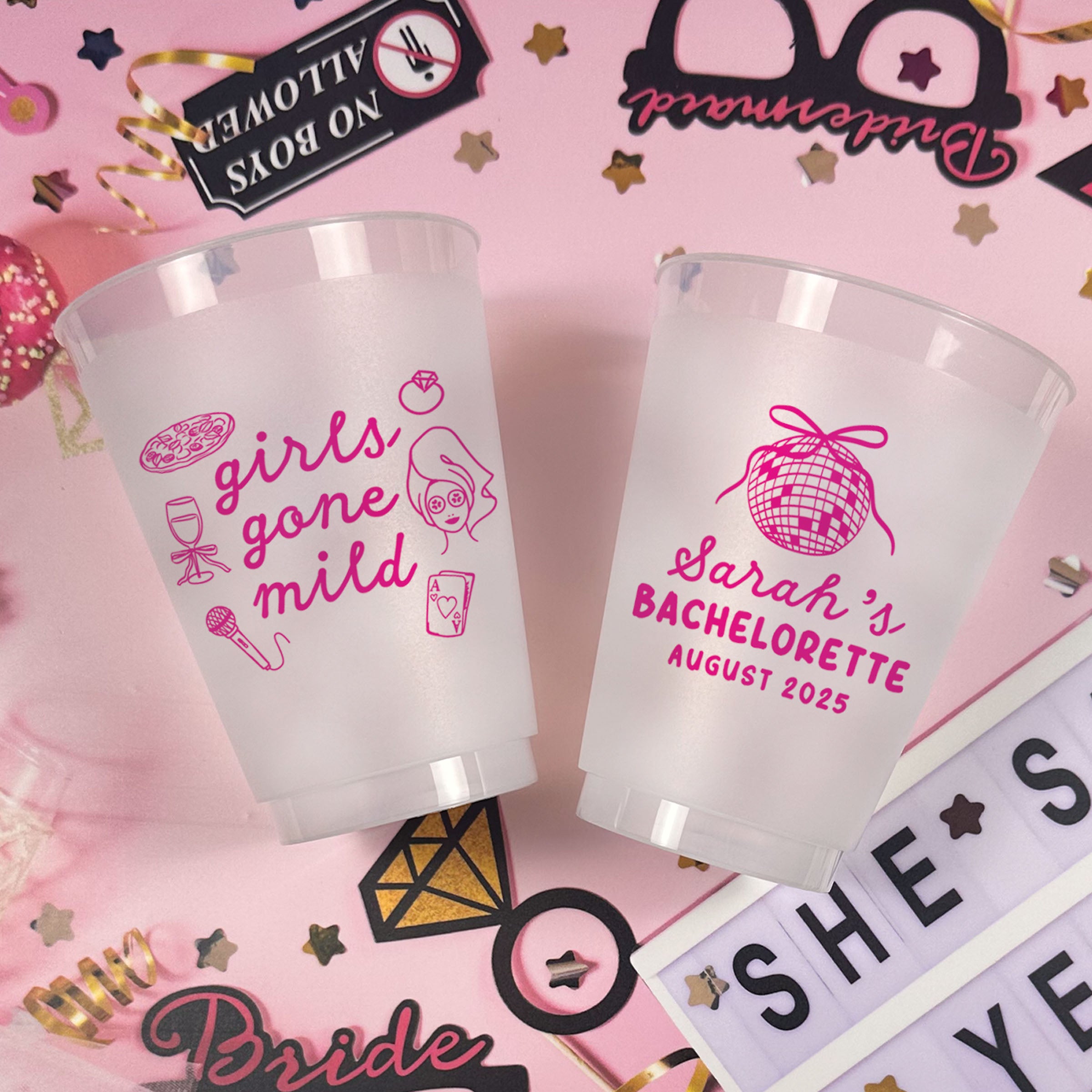 Bachelorette Girls Gone Mild - Frosted Cups