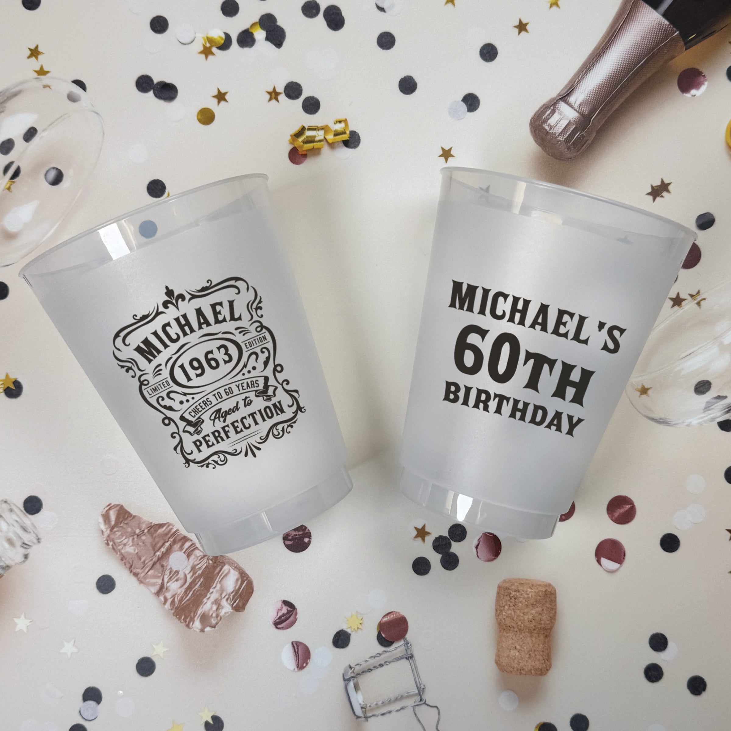 Birthday Aged To Perfection - Frosted Cups