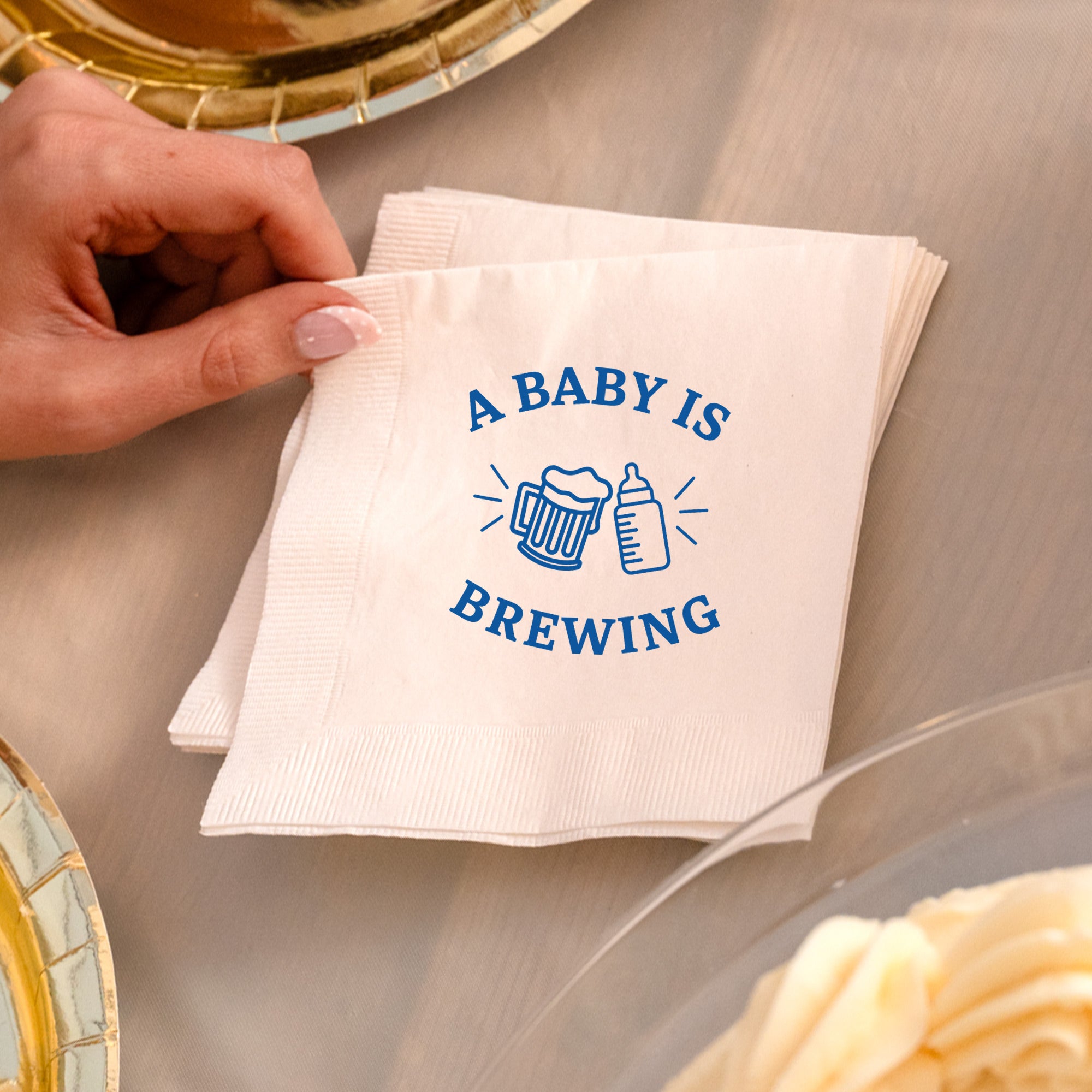Baby Shower Baby Is Brewing - Napkins