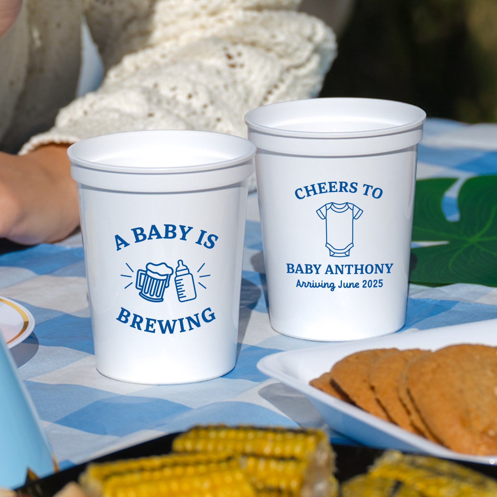 Baby Shower Baby Is Brewing - Stadium Cups