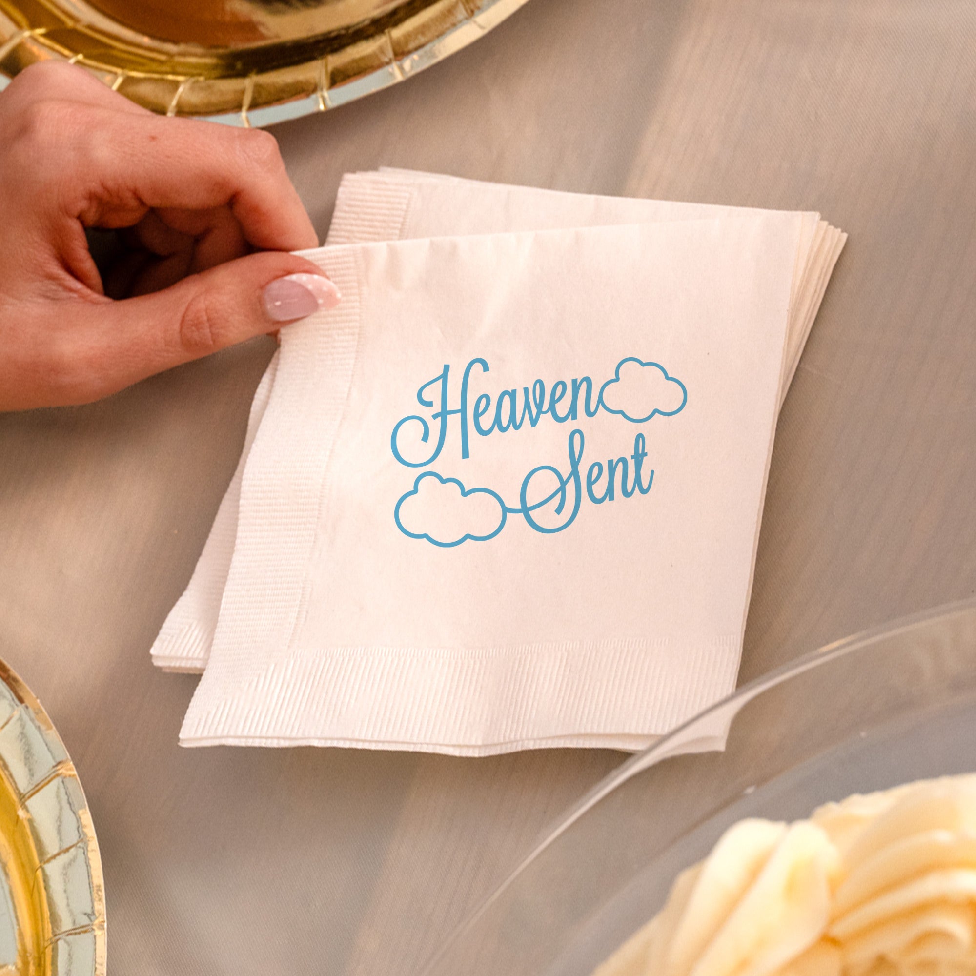 Baby Shower Heaven Sent - Napkins