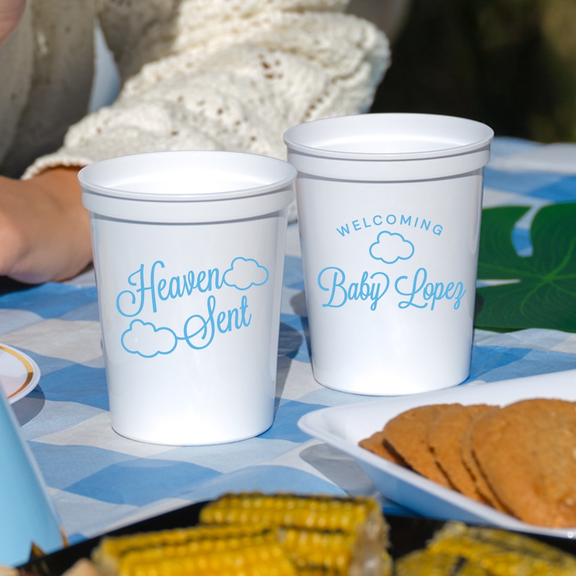 Baby Shower Heaven Sent - Stadium Cups
