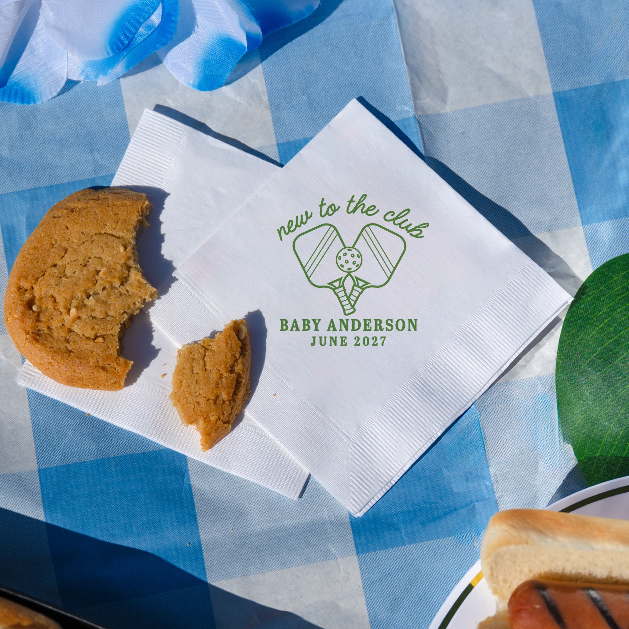 Baby Shower Pickleball New To The Club - Napkins