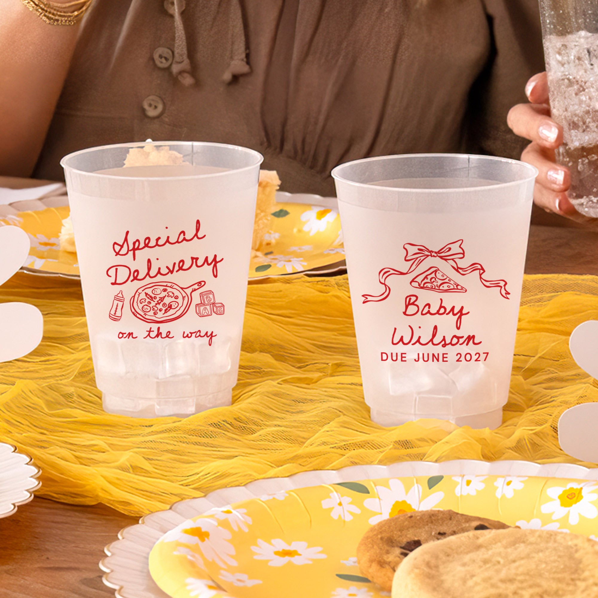 Baby Shower Special Delivery - Frosted Cups