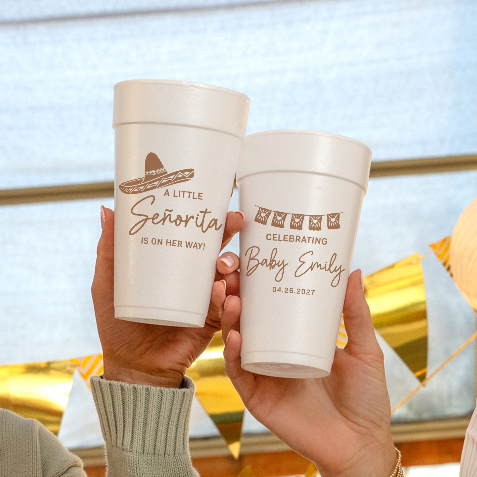 Baby Shower Señorita - Foam Cups