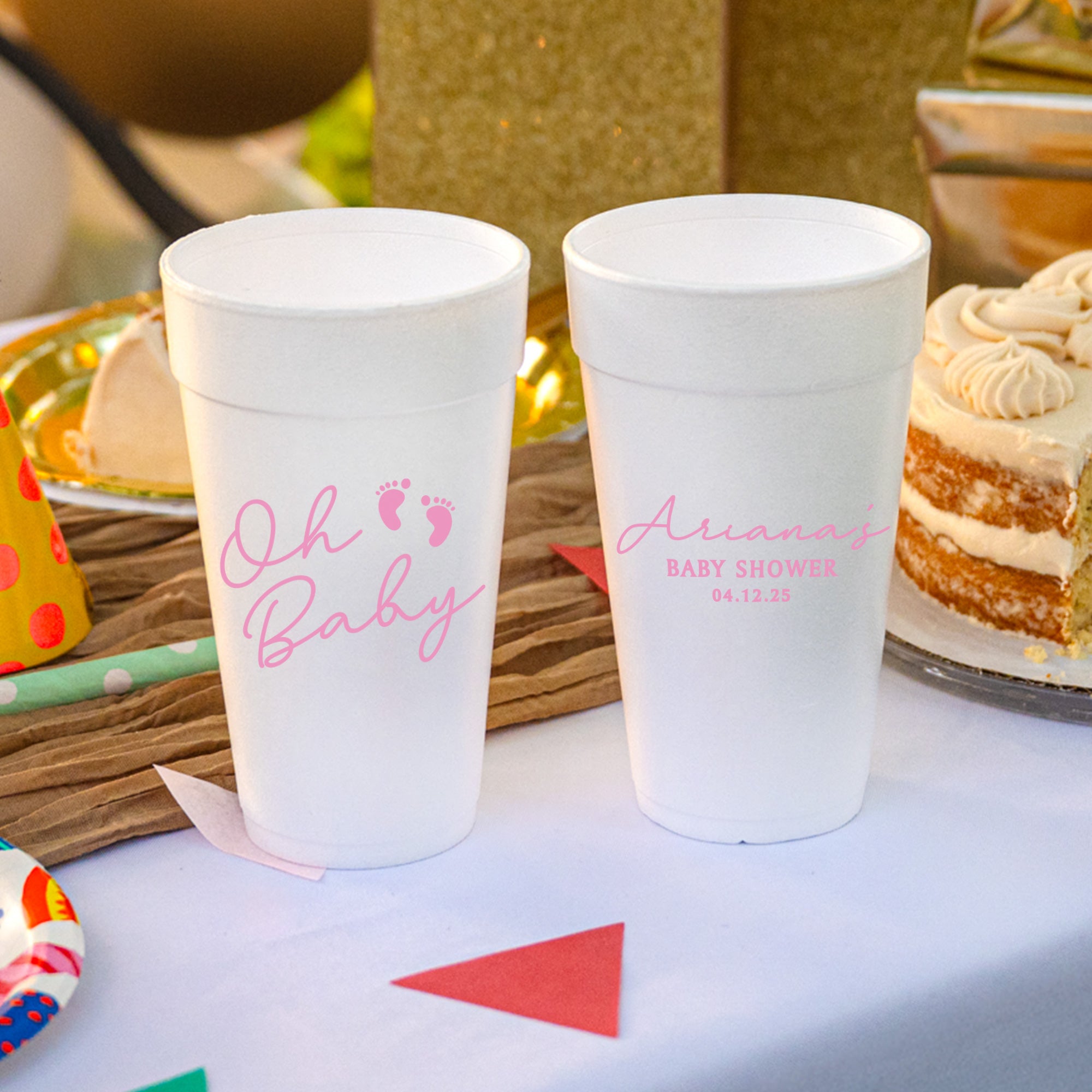 Baby Shower Oh Baby - Foam Cups