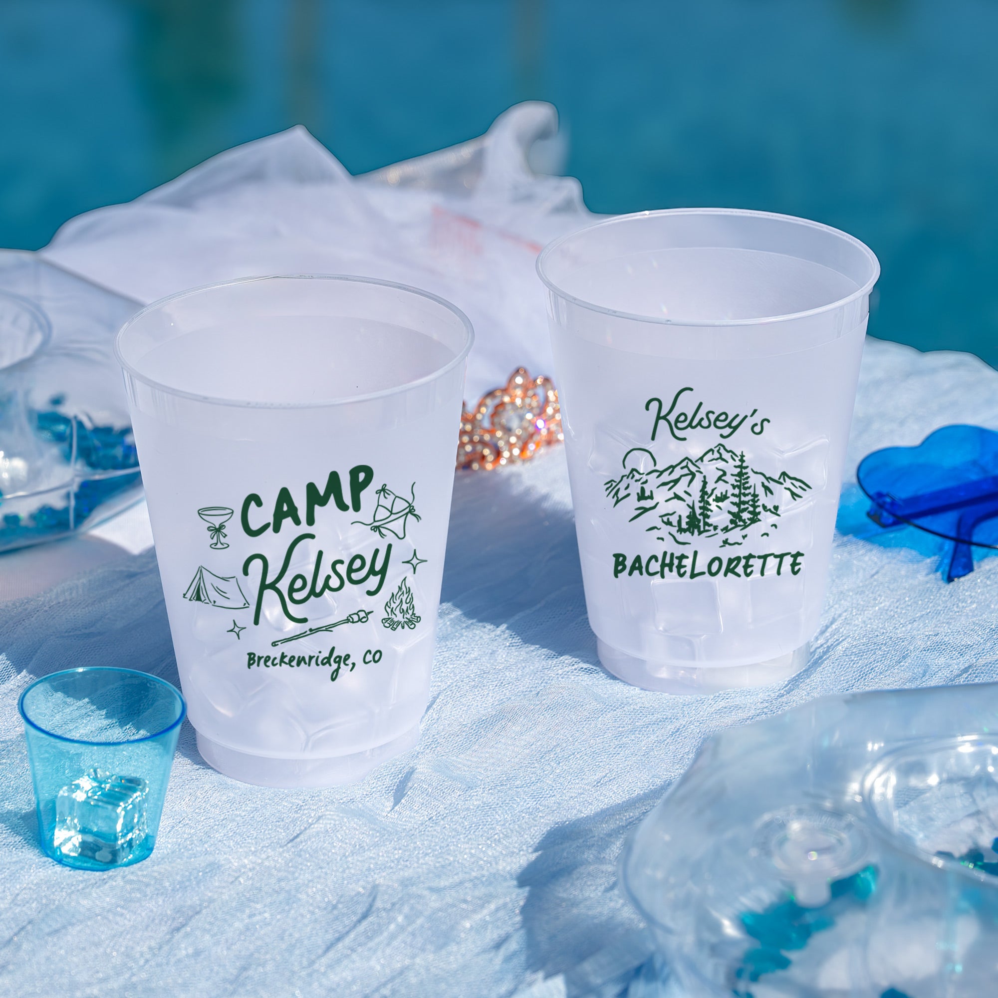 Bachelorette Camp - Frosted Cups