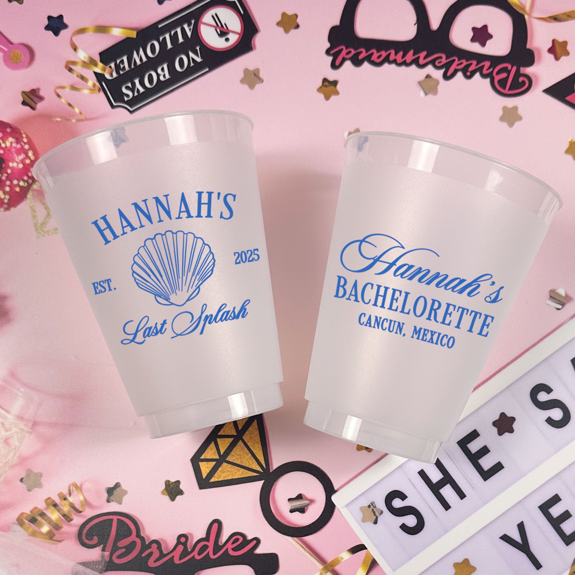 Bachelorette Last Splash - Frosted Cups