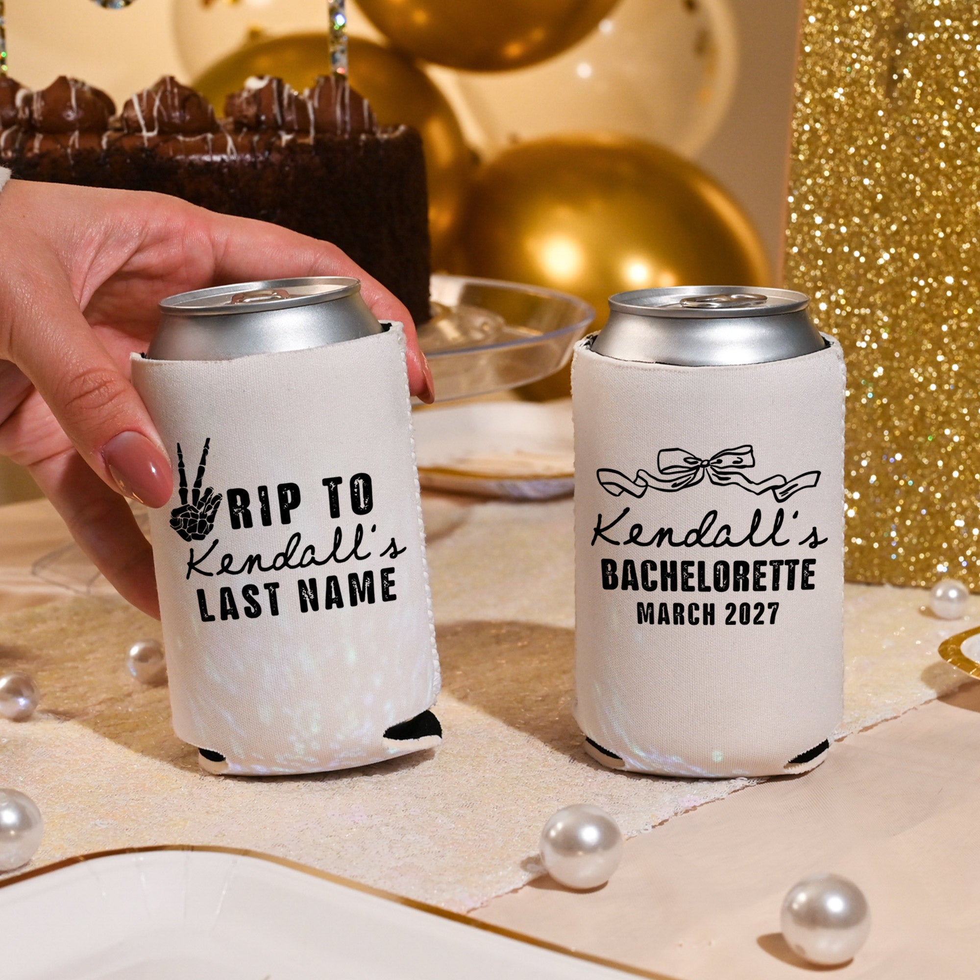 Bachelorette RIP Last Name - Can Coolers