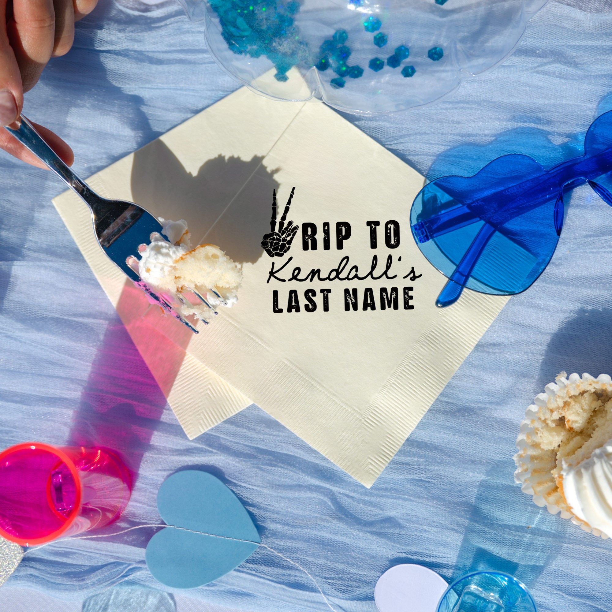 Bachelorette RIP Last Name - Napkins