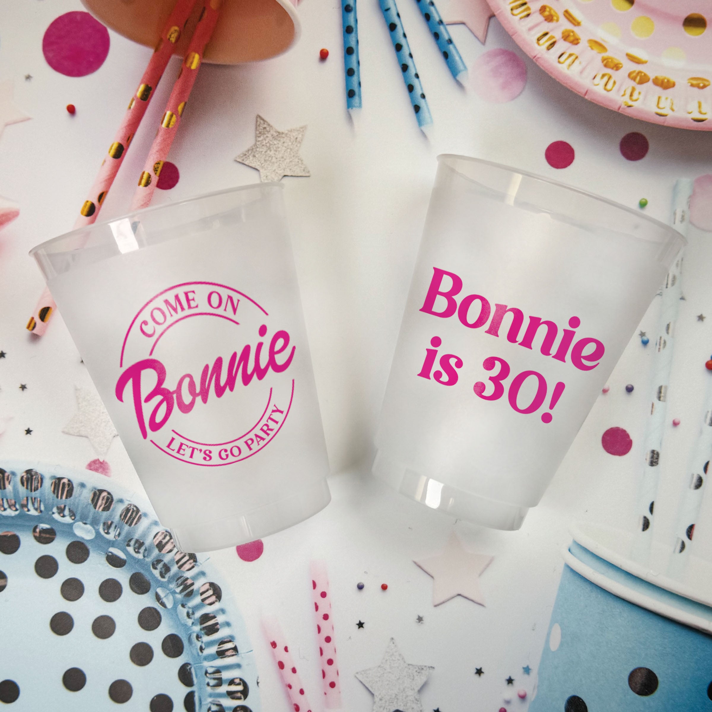 Birthday Let's Go Party - Frosted Cups