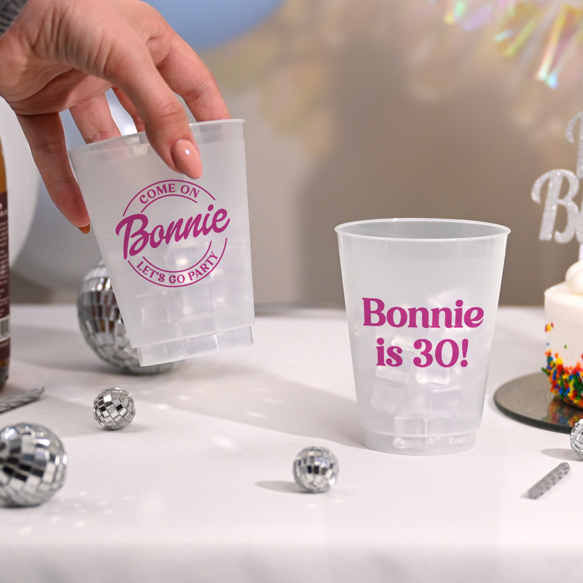 Birthday Let's Go Party - Frosted Cups