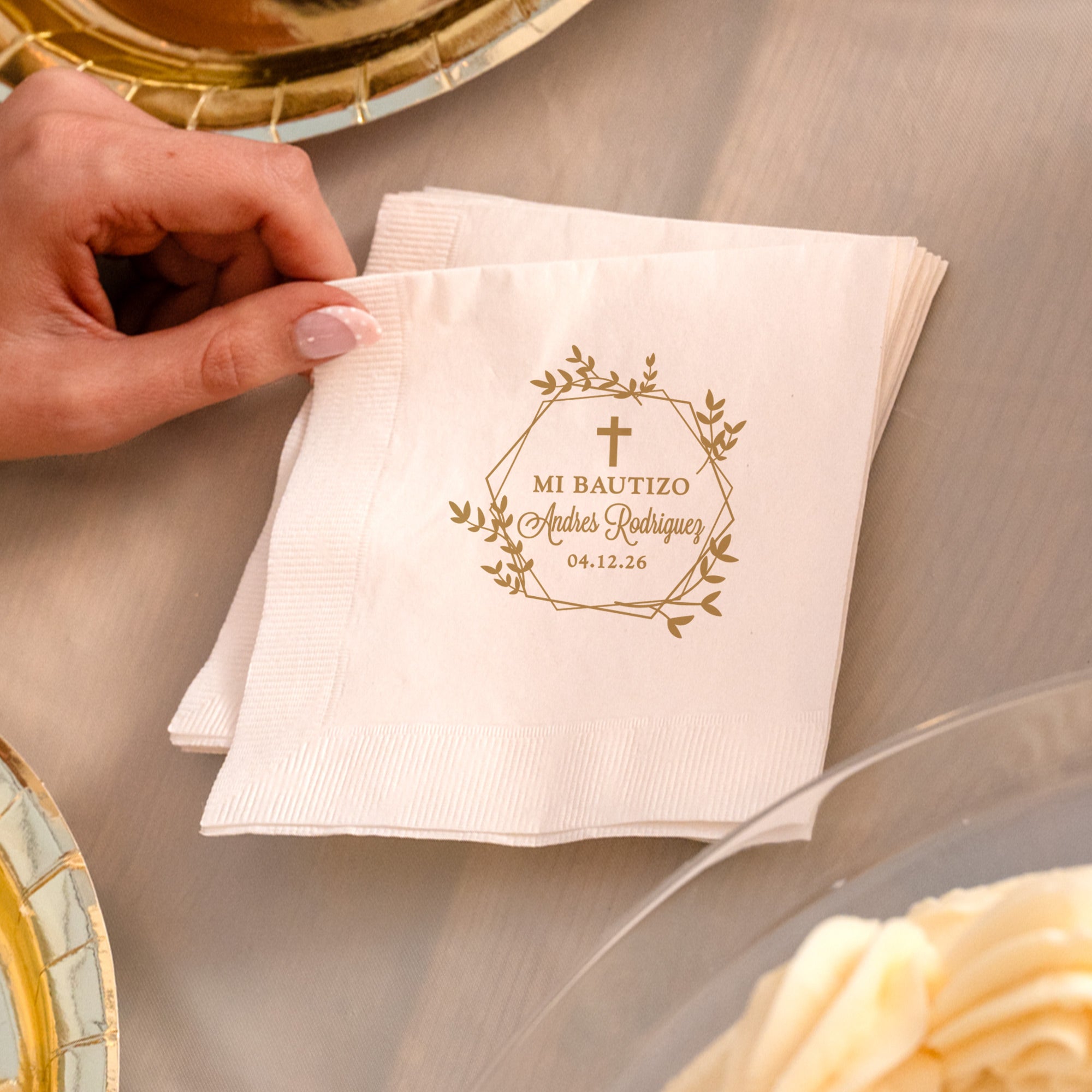 Bautizo Wreath - Napkins