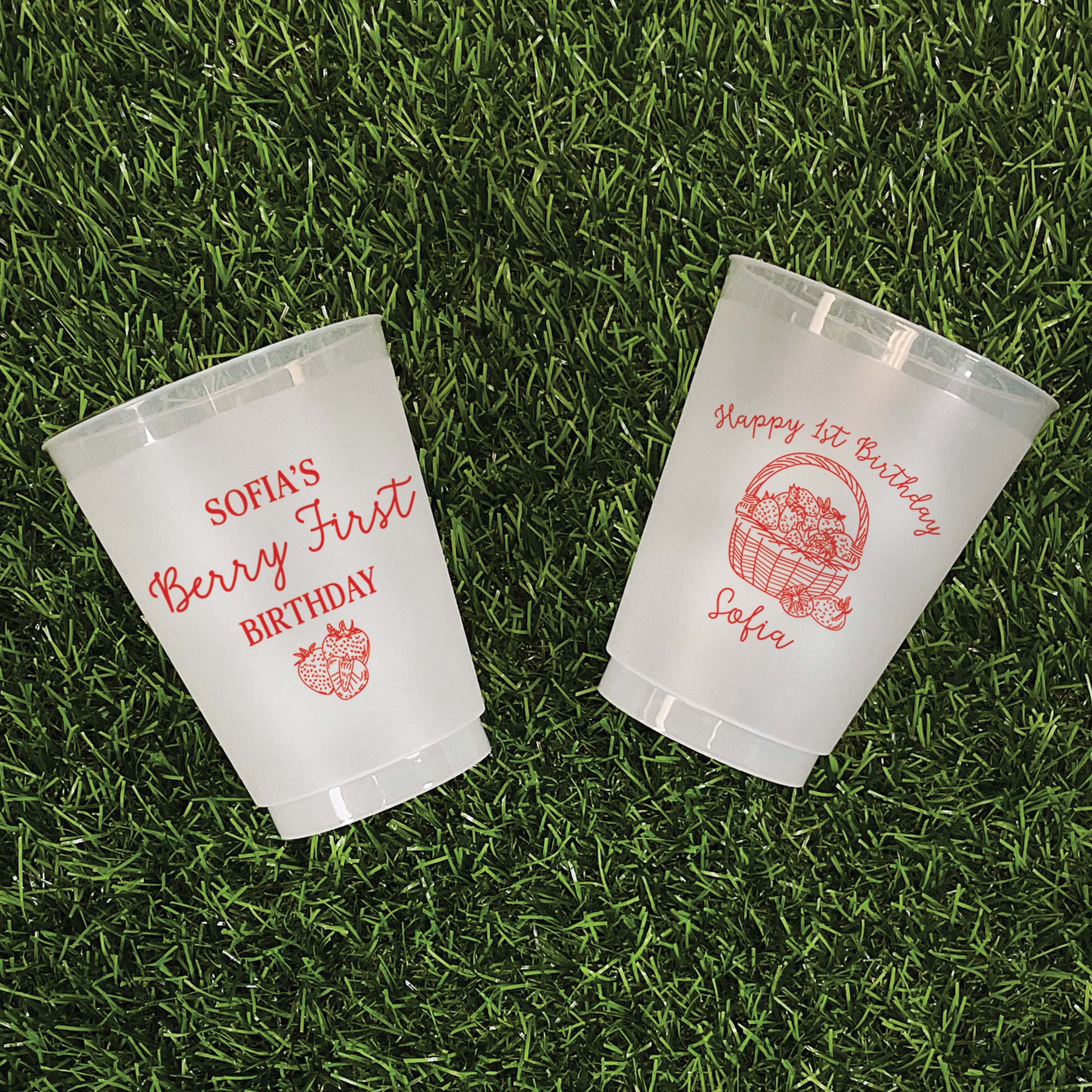 Birthday Berry First - Frosted Cups