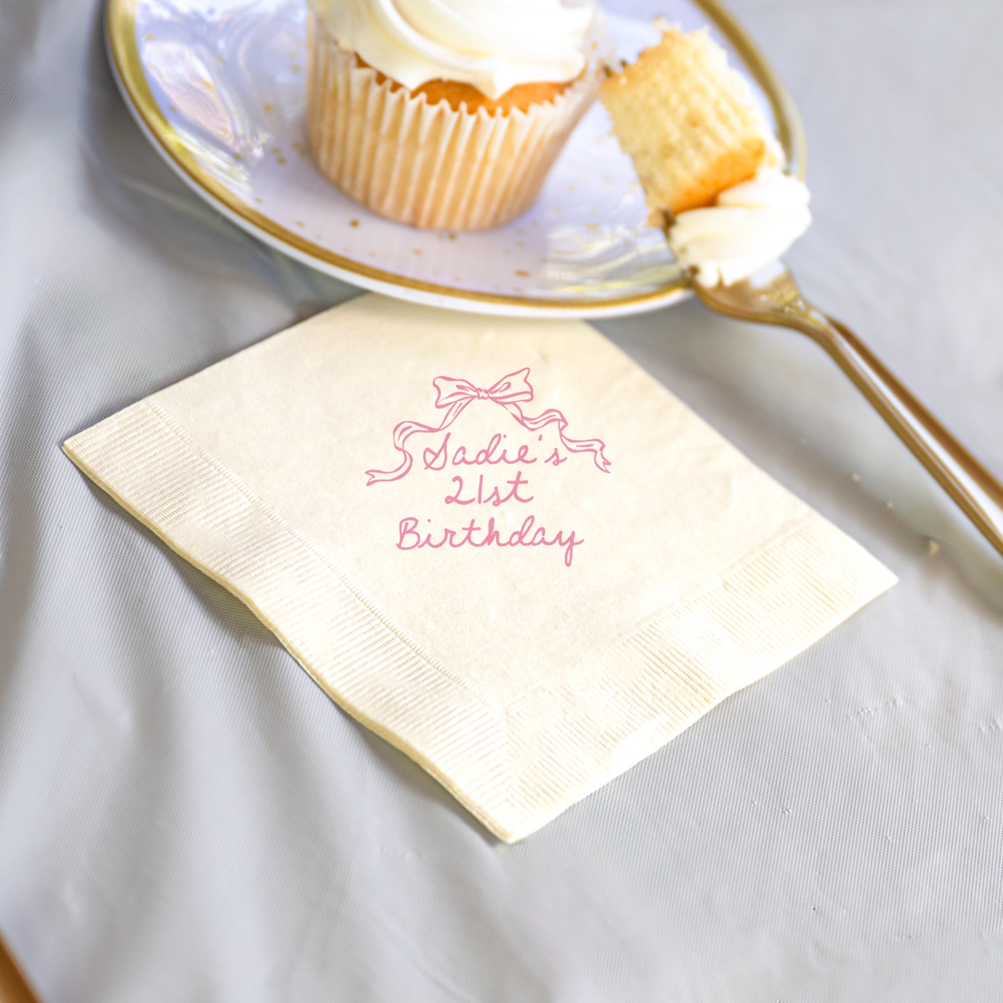 Birthday Bow 21st - Napkins