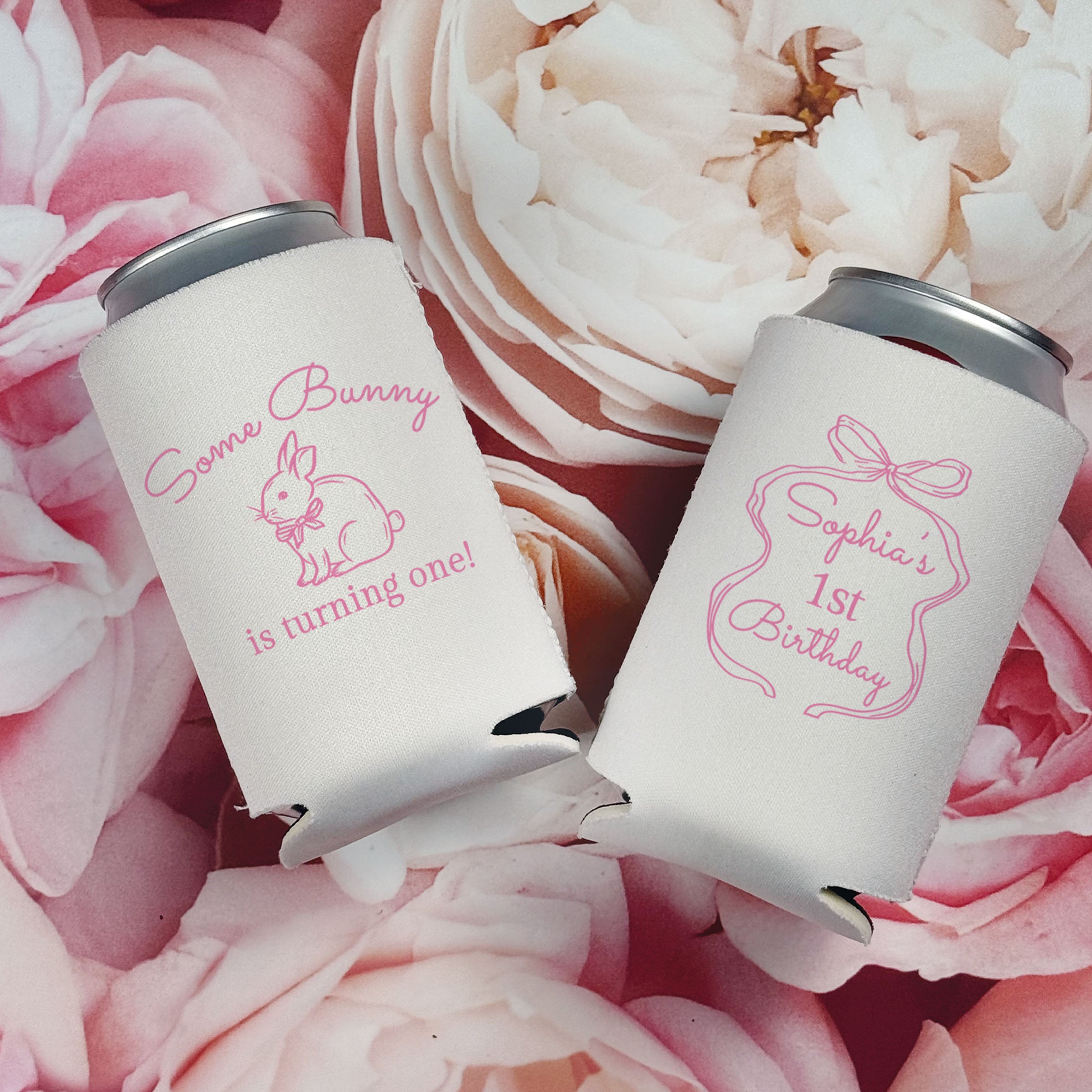 Birthday Bunny - Can Coolers