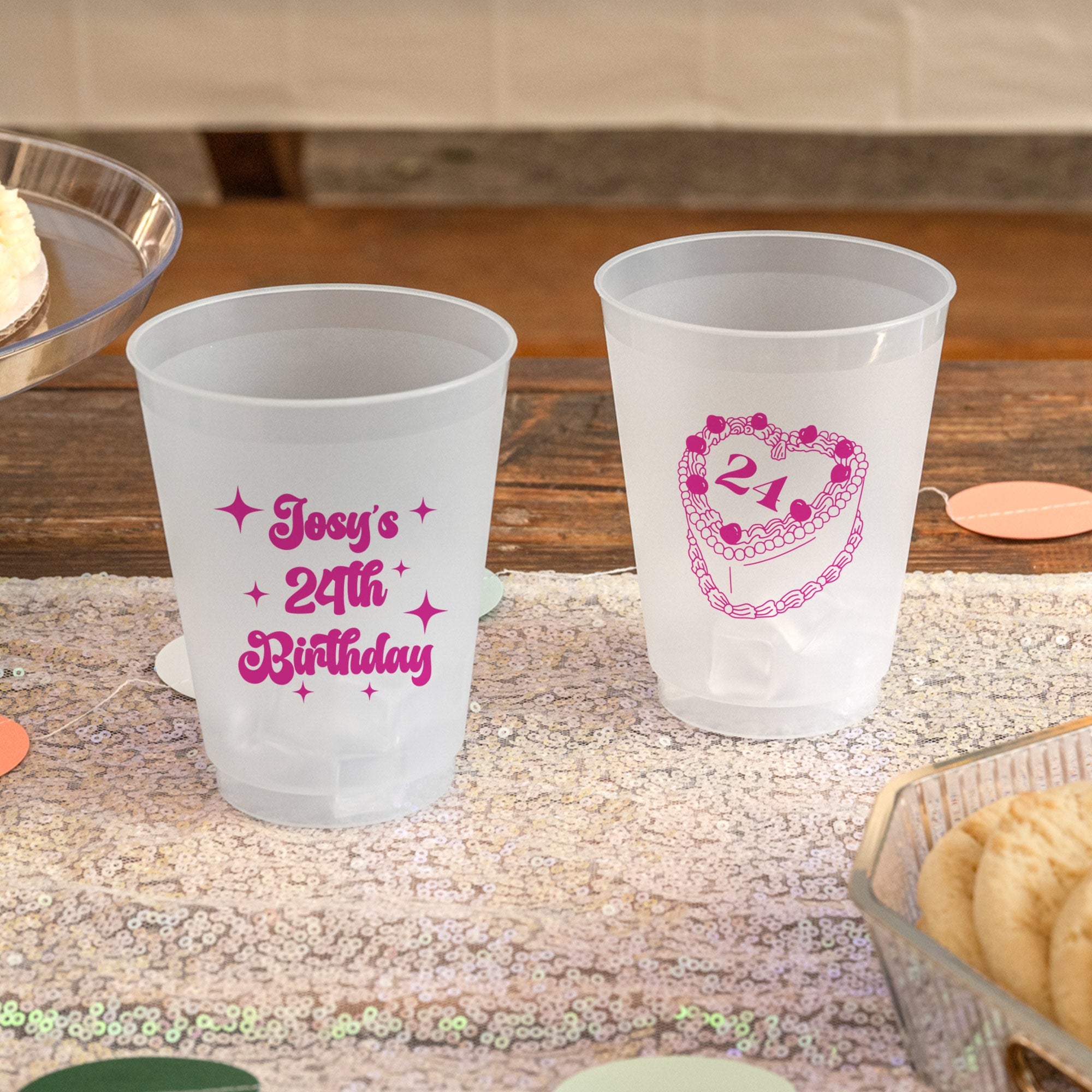 Birthday Cake - Frosted Cups