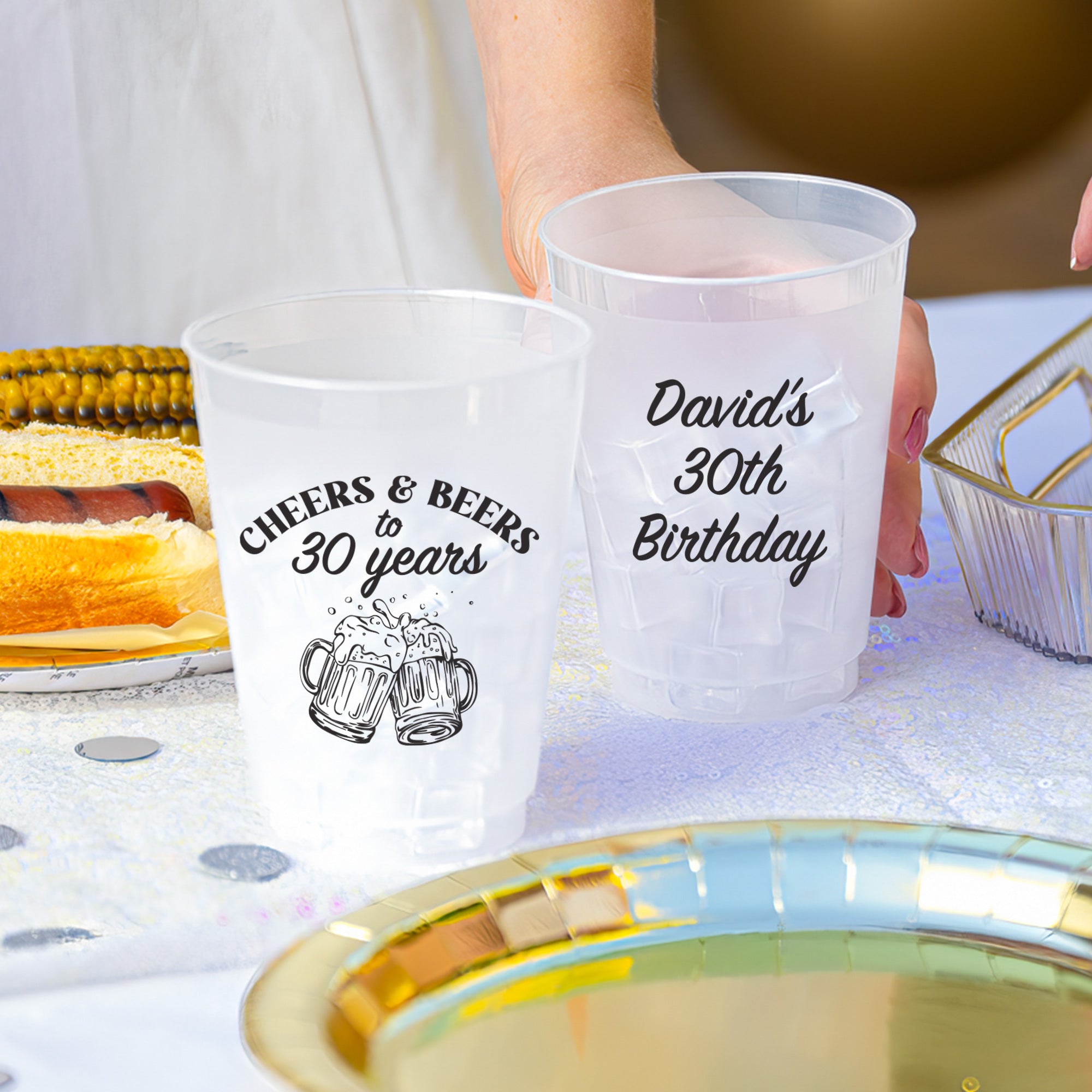 Birthday Cheers & Beers - Frosted Cups