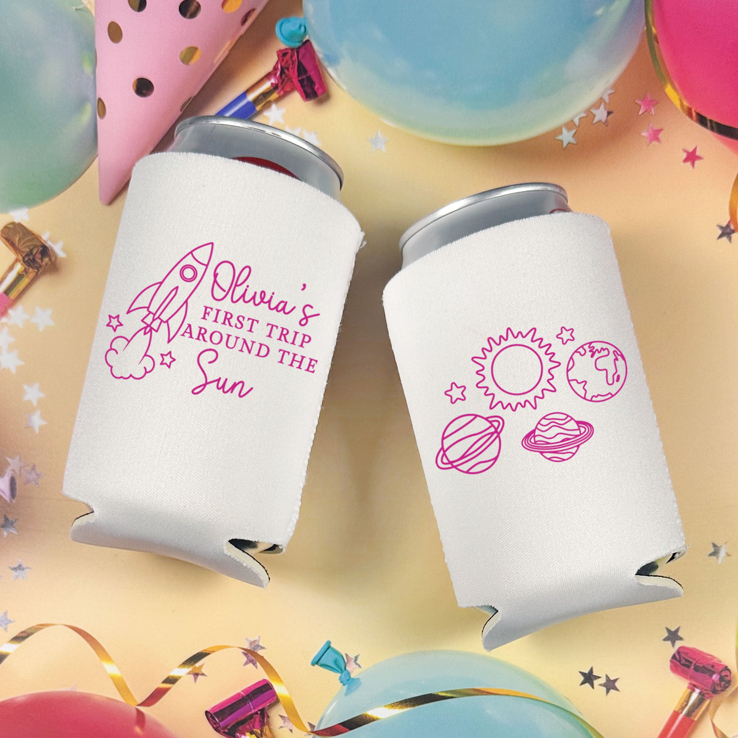 Birthday First Trip Around The Sun - Can Coolers