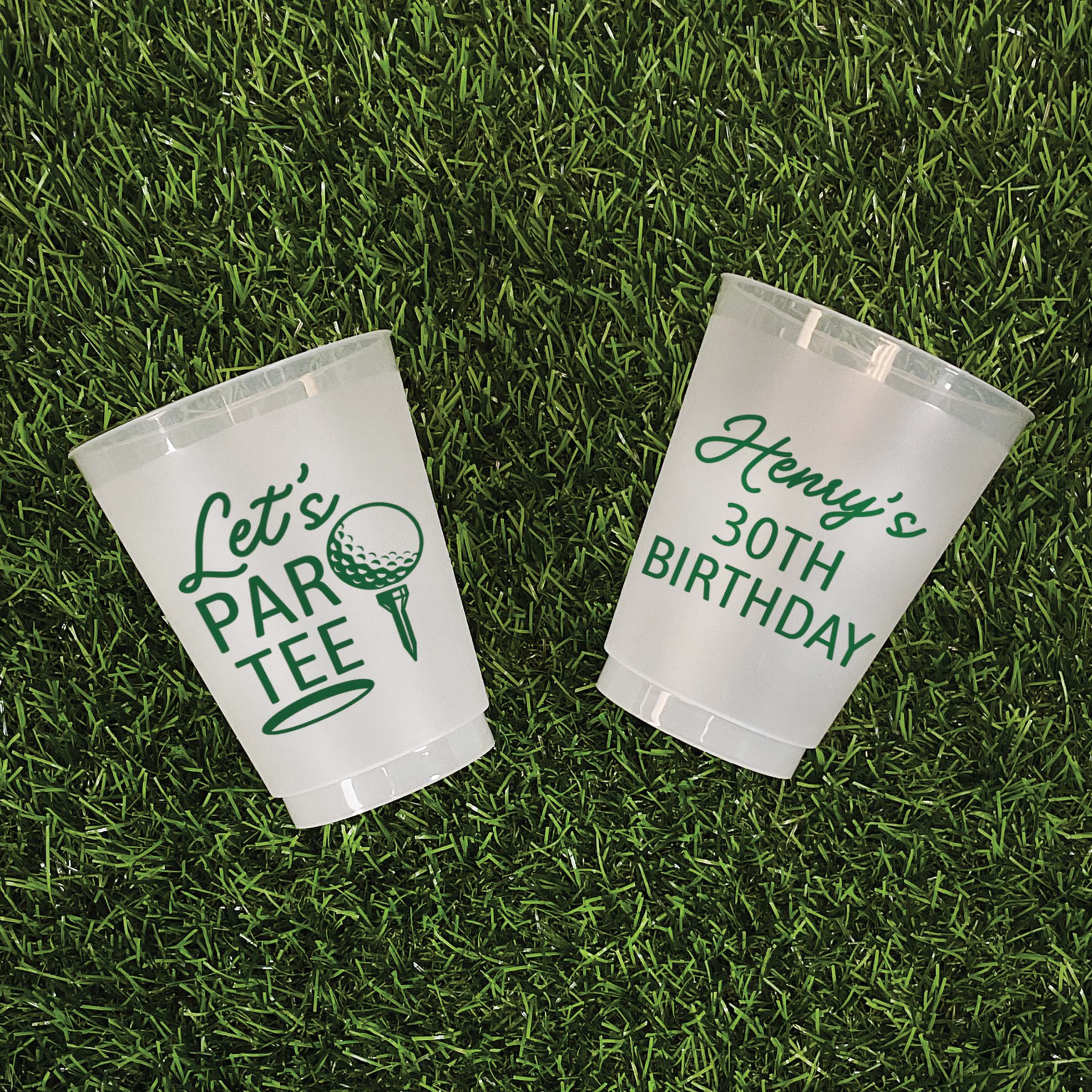 Birthday Golf ParTee - Frosted Cups