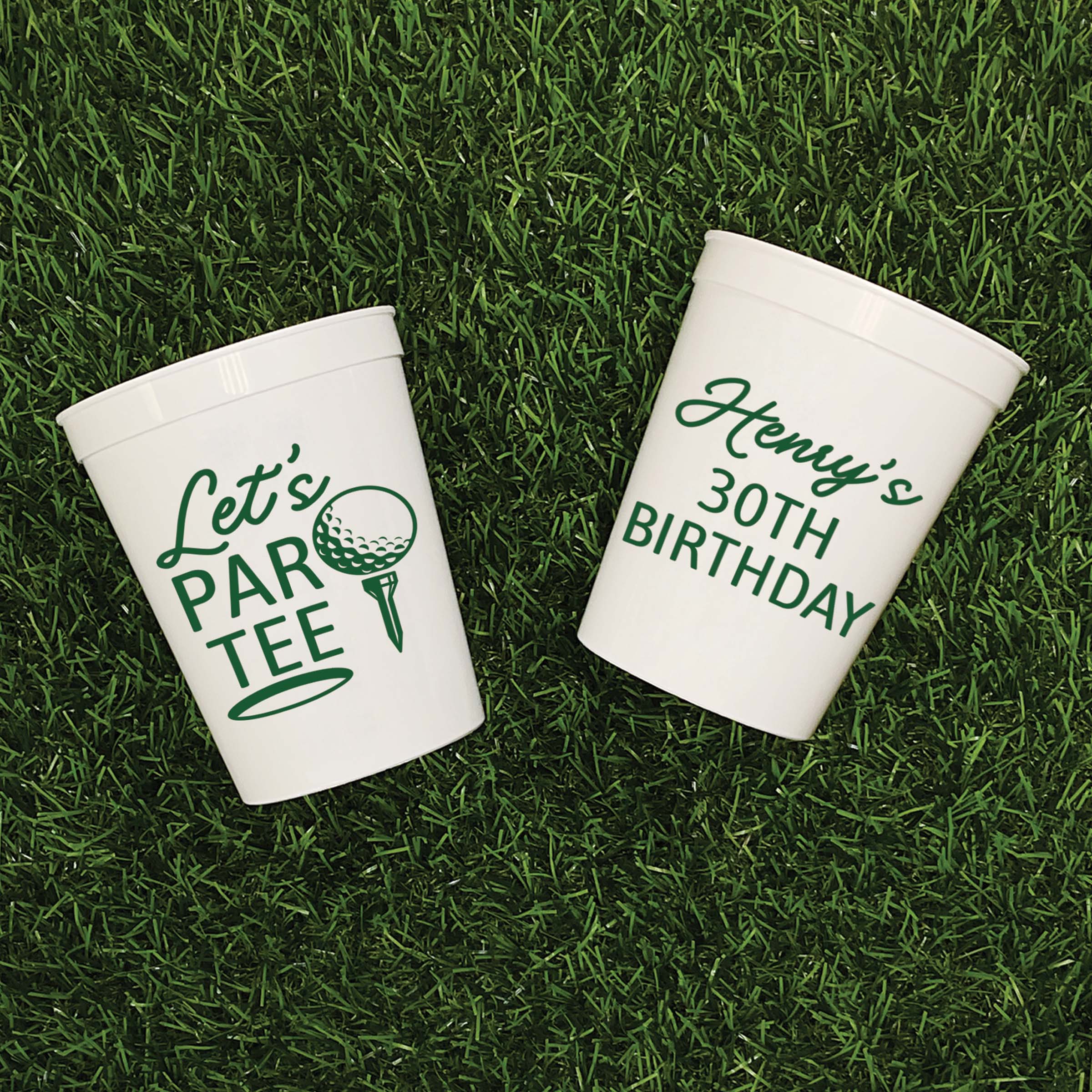 Birthday Golf ParTee - Stadium Cups