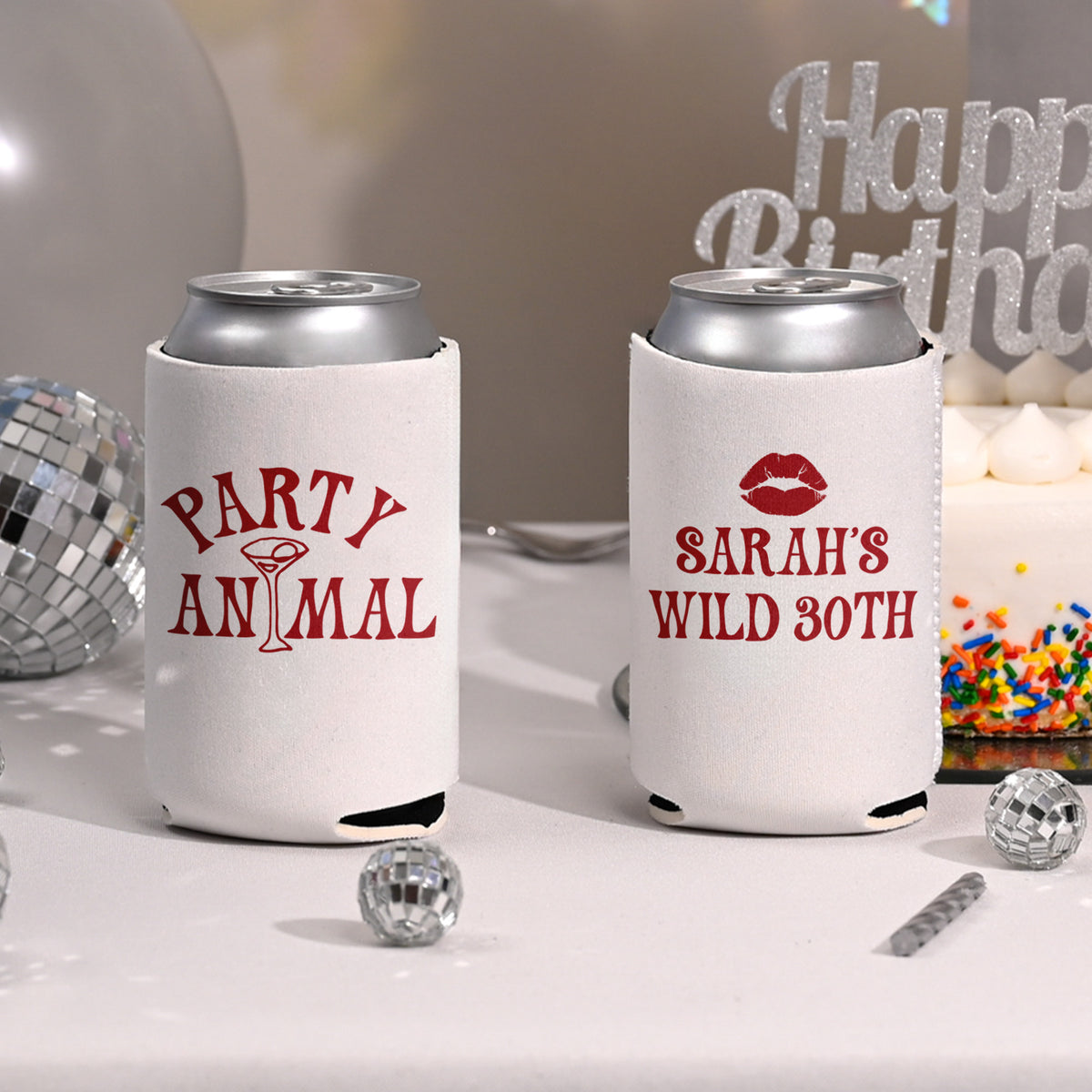 Birthday Party Animal - Can Coolers