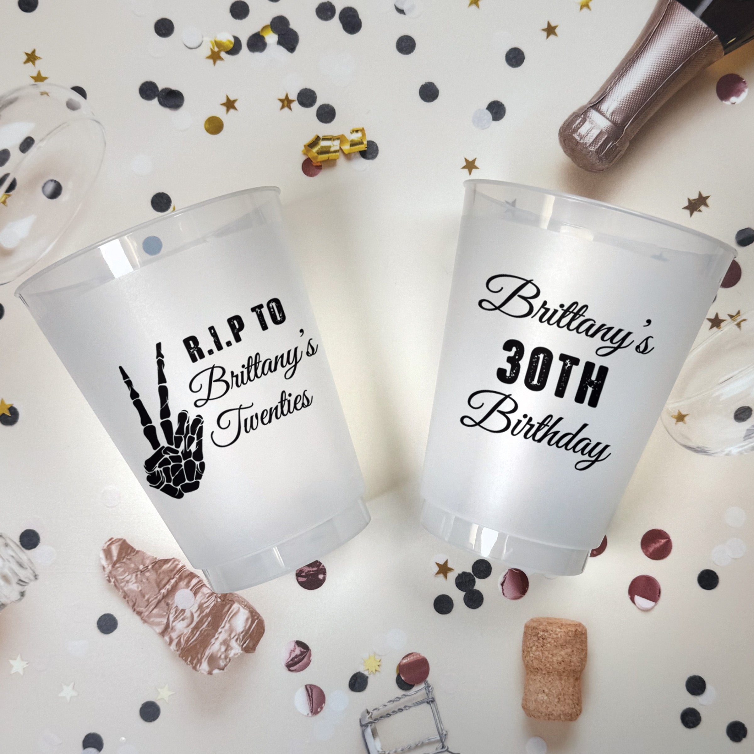 Birthday RIP 30s - Frosted Cups