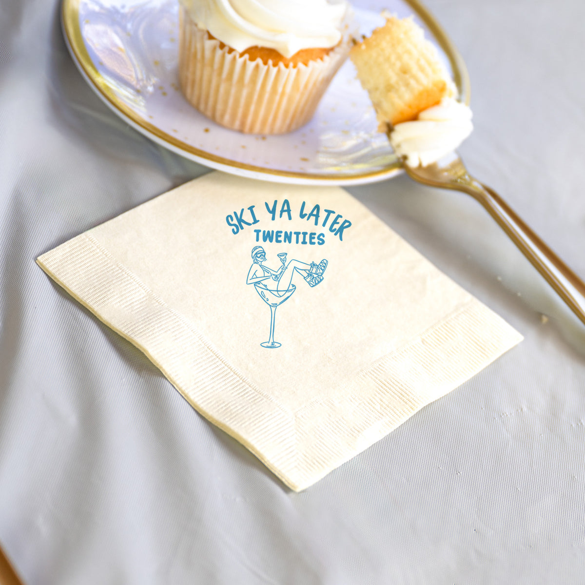 Birthday Ski Ya Later Twenties - Napkins