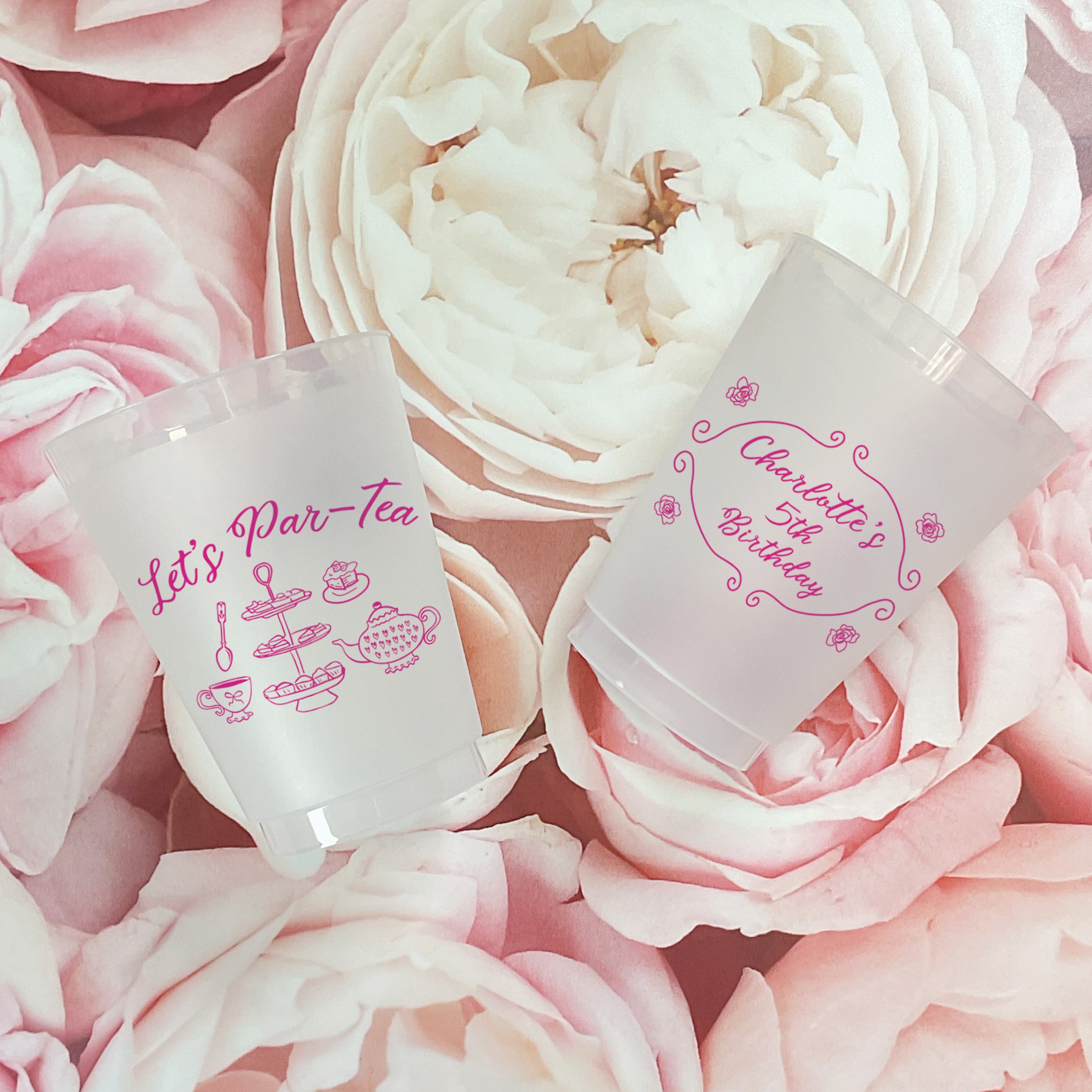 Birthday Tea Party - Frosted Cups