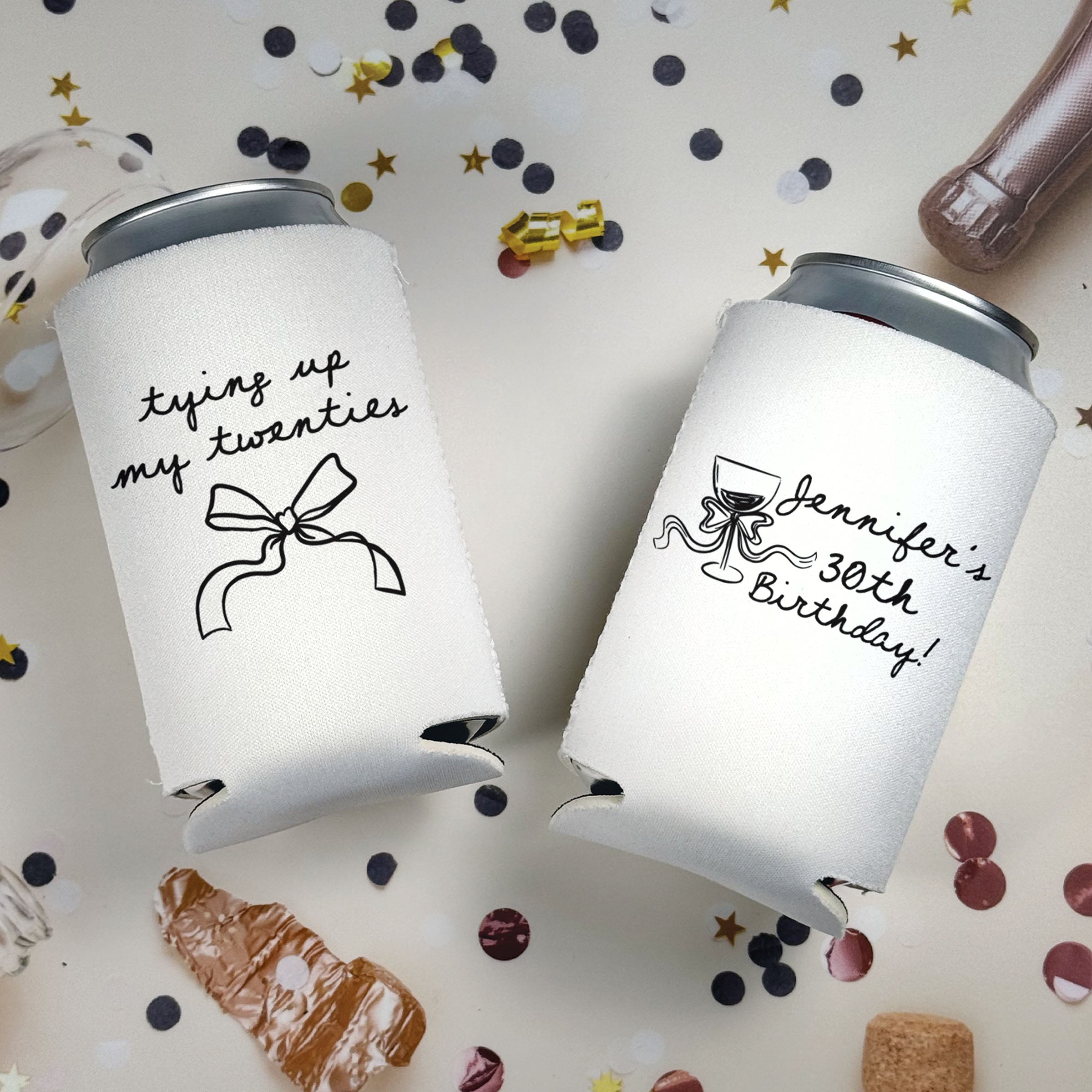 Birthday Tying Up My Twenties - Can Coolers