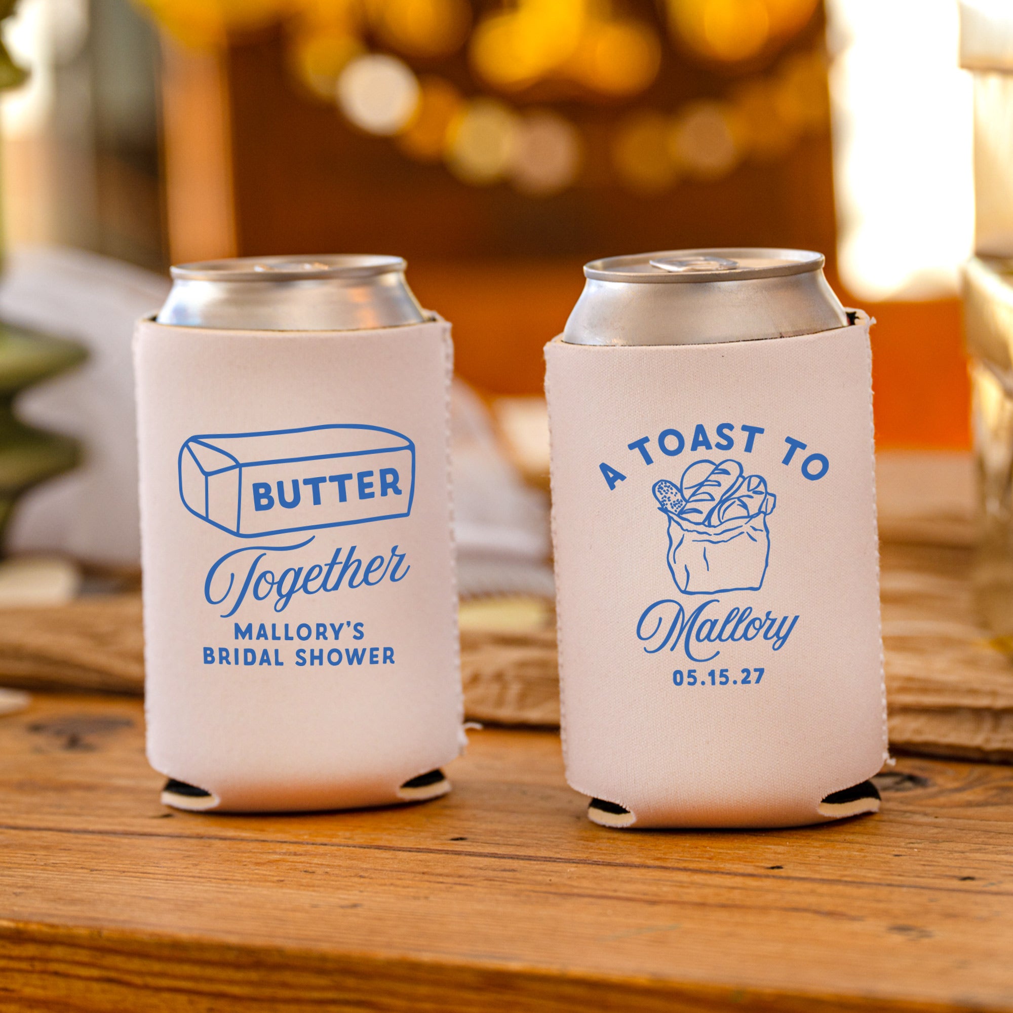 Bridal Shower Butter Together - Can Coolers