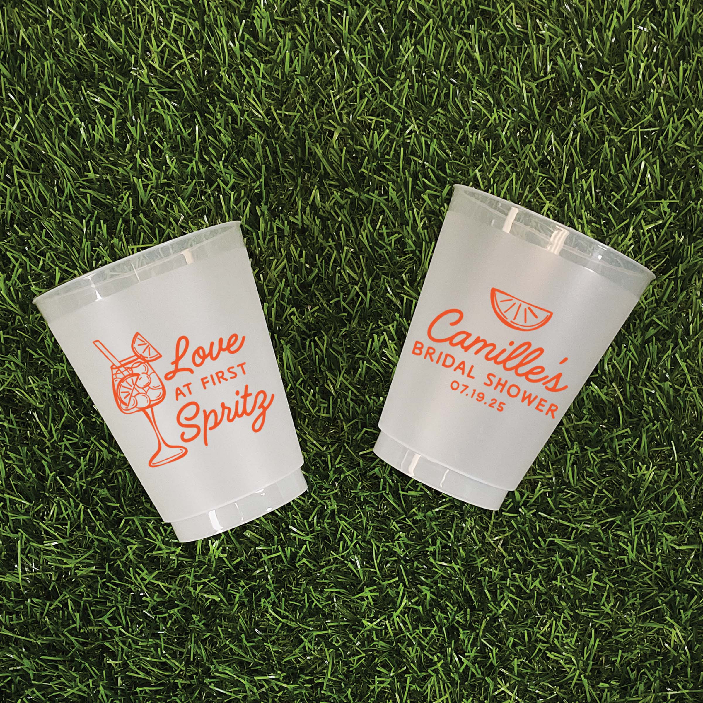 Bridal Shower Love at First Spritz - Frosted Cups