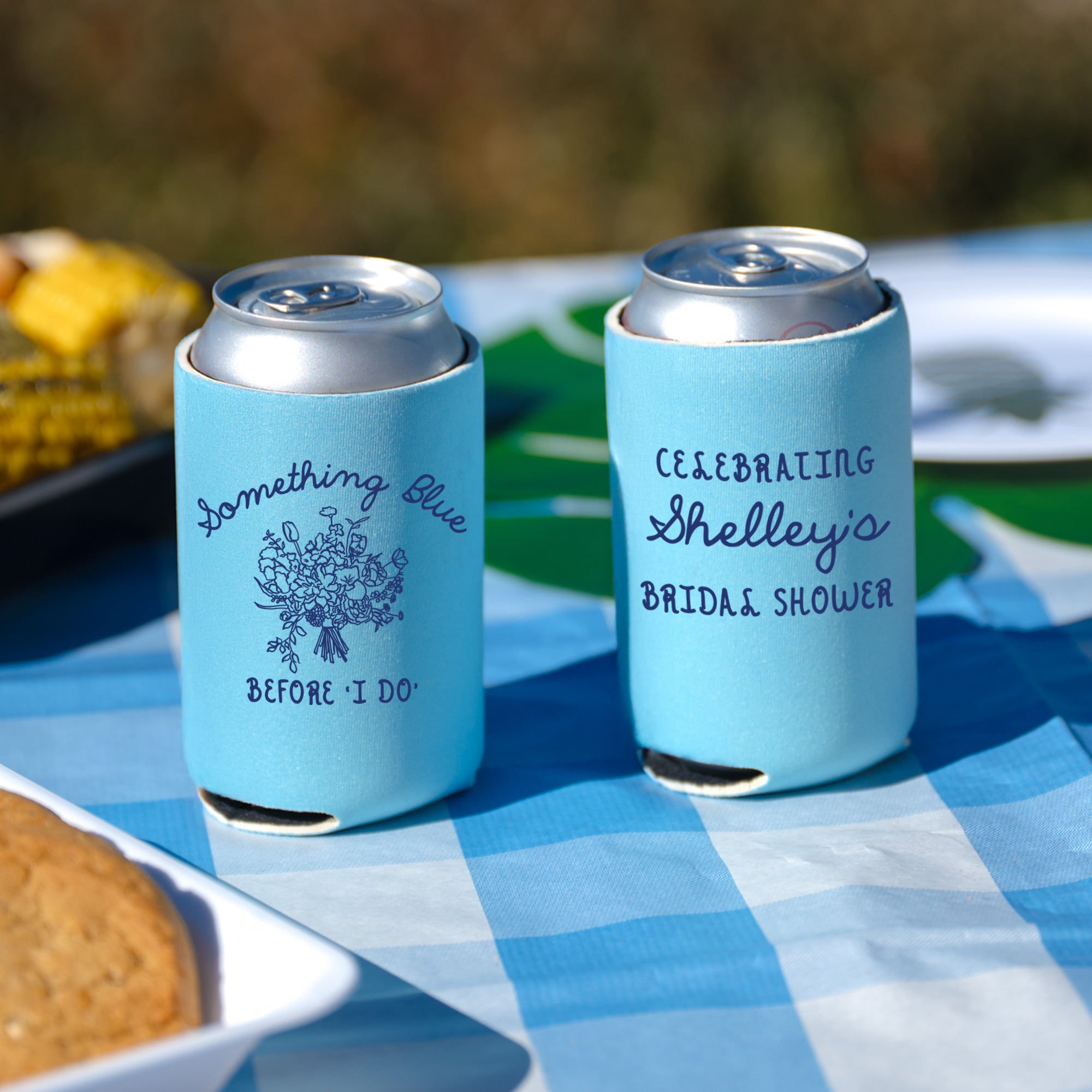 Bridal Shower Something Blue - Can Coolers