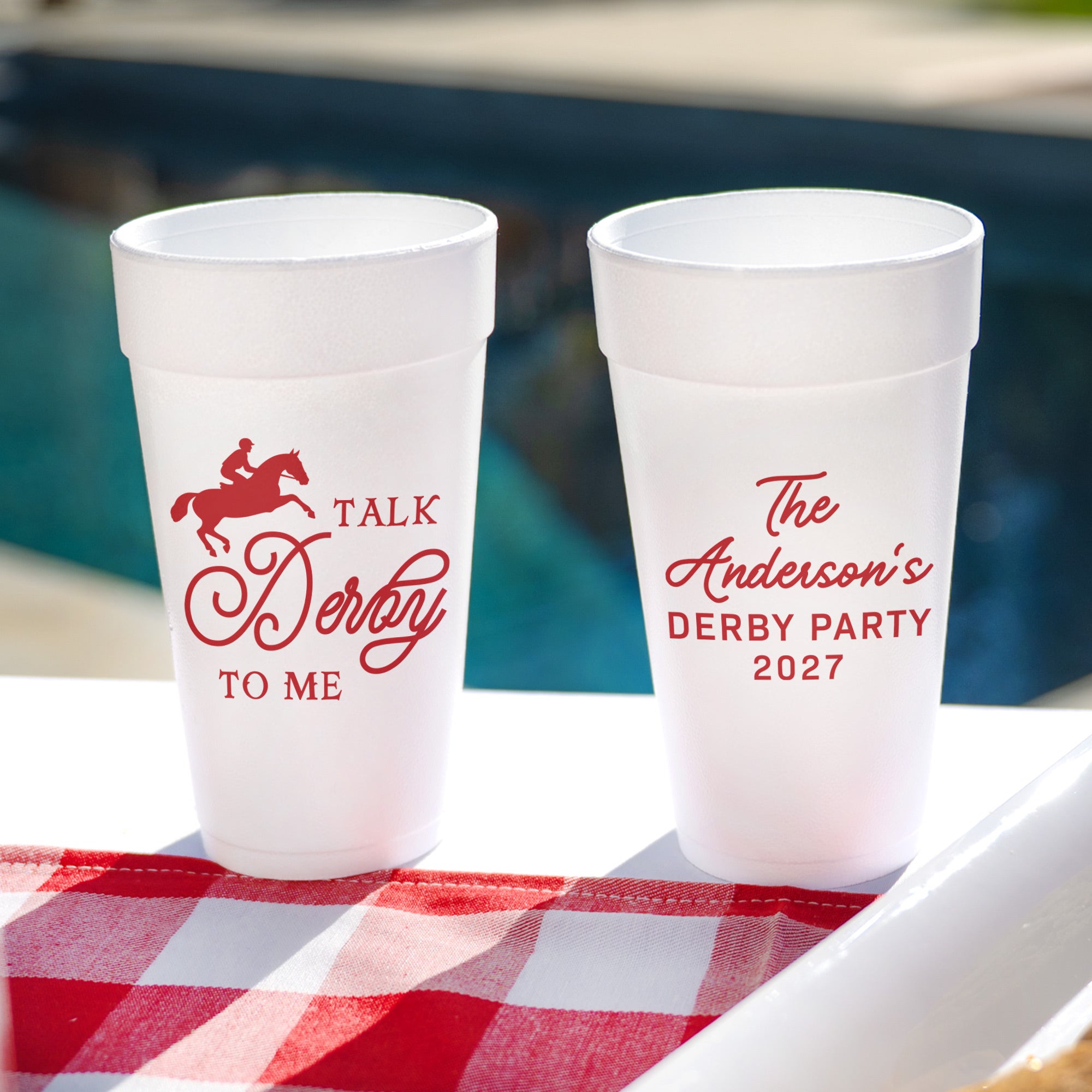 Talk Derby To Me - Foam Cups