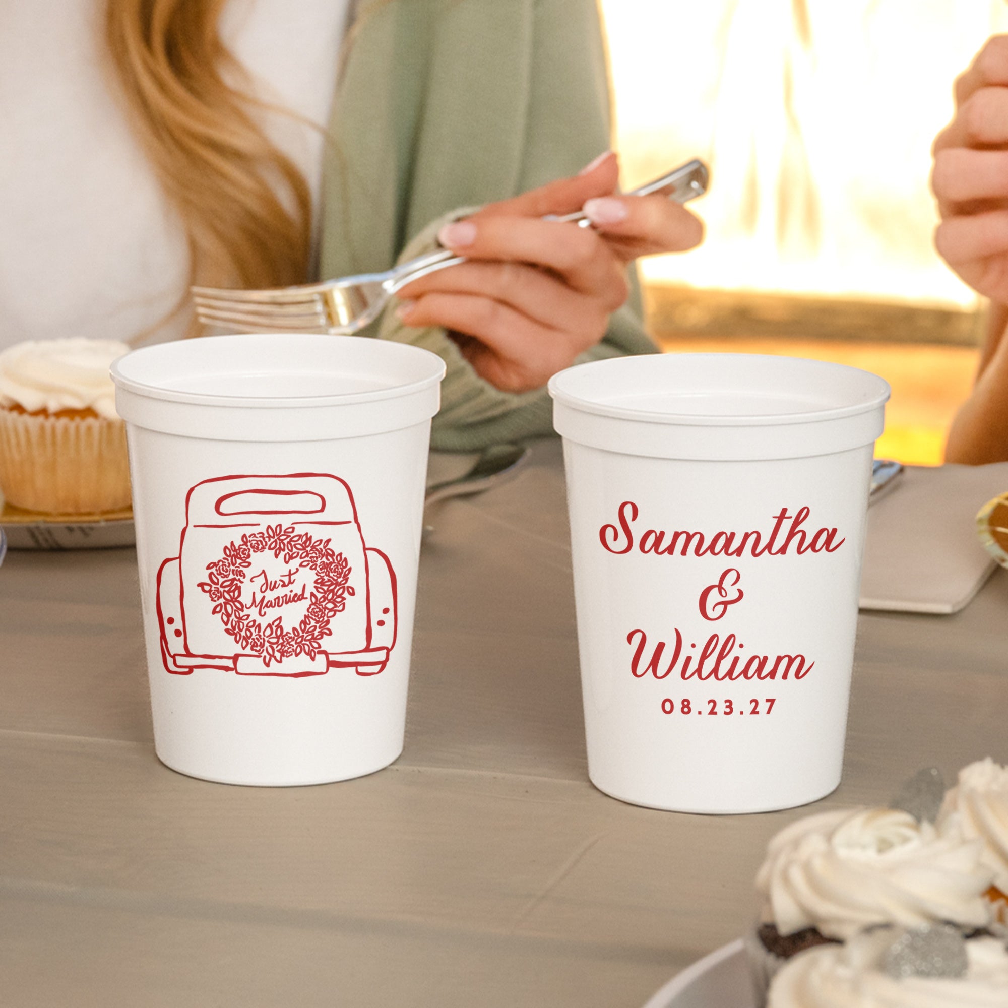 Wedding Just Married - Stadium Cups