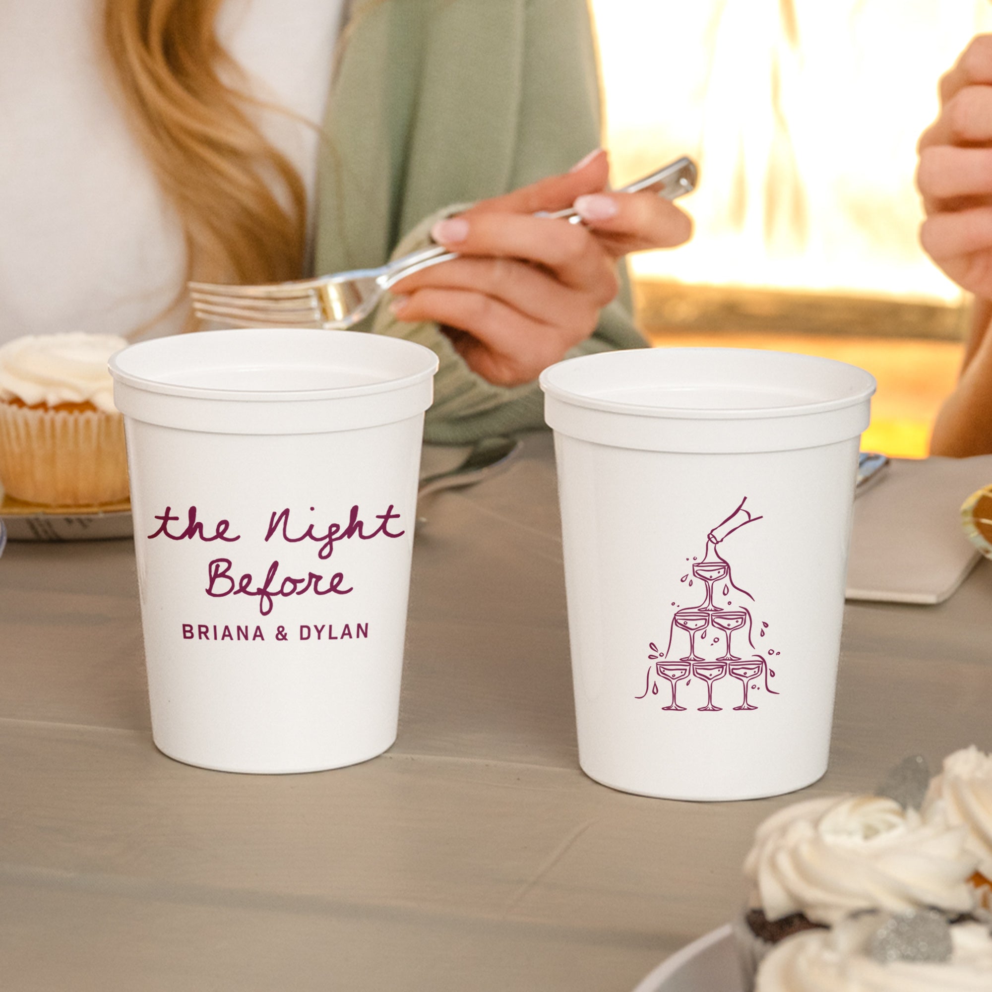 The Night Before Champagne Tower - Stadium Cups