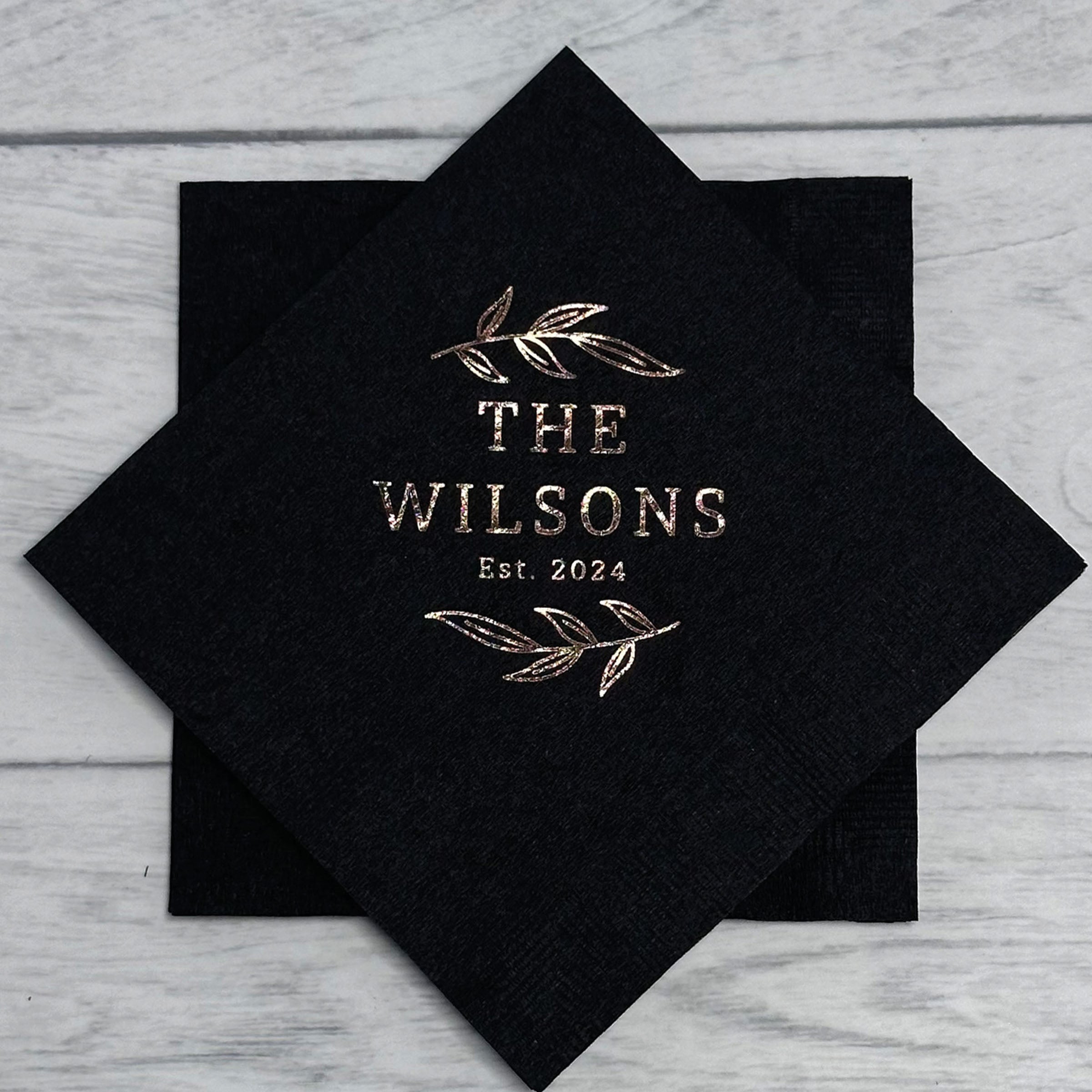 Personalized Wedding Napkins - W-10