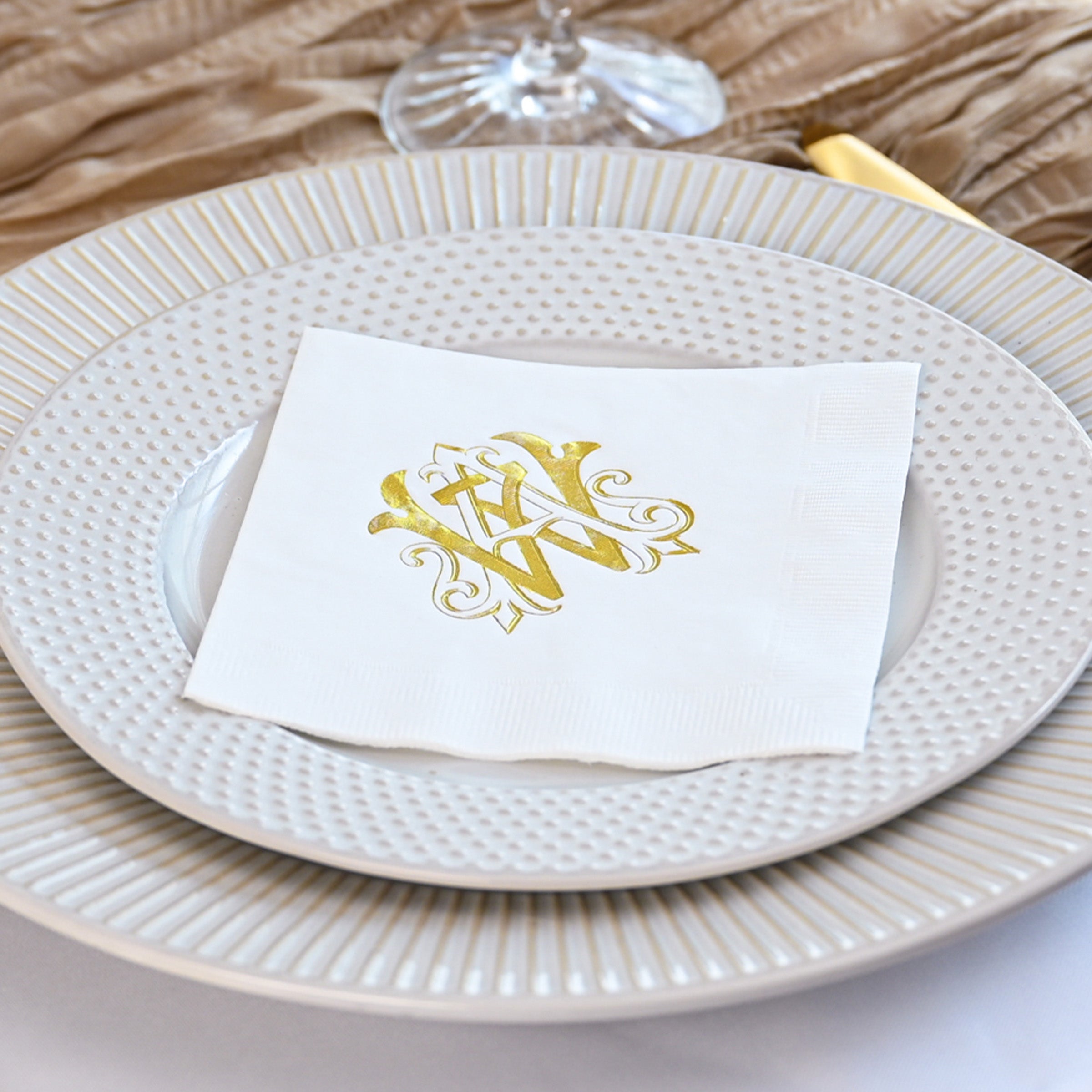 Personalized Wedding Napkins - W-24