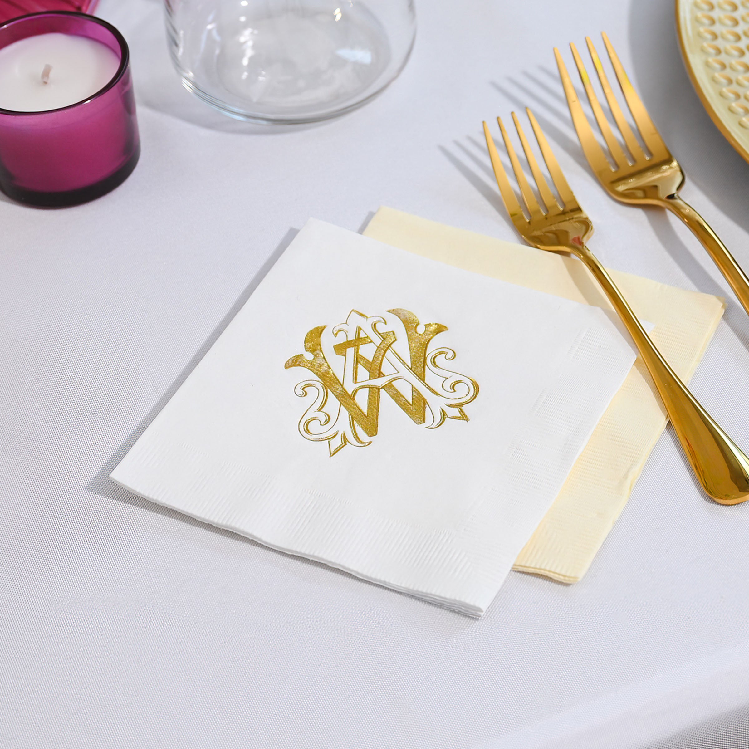 Personalized Wedding Napkins - W-24