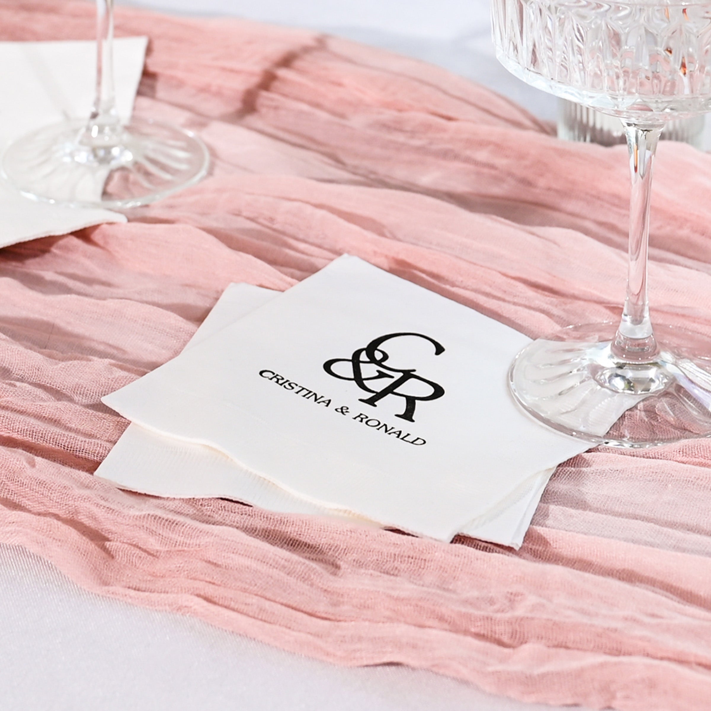 Personalized Wedding Napkins - W-22