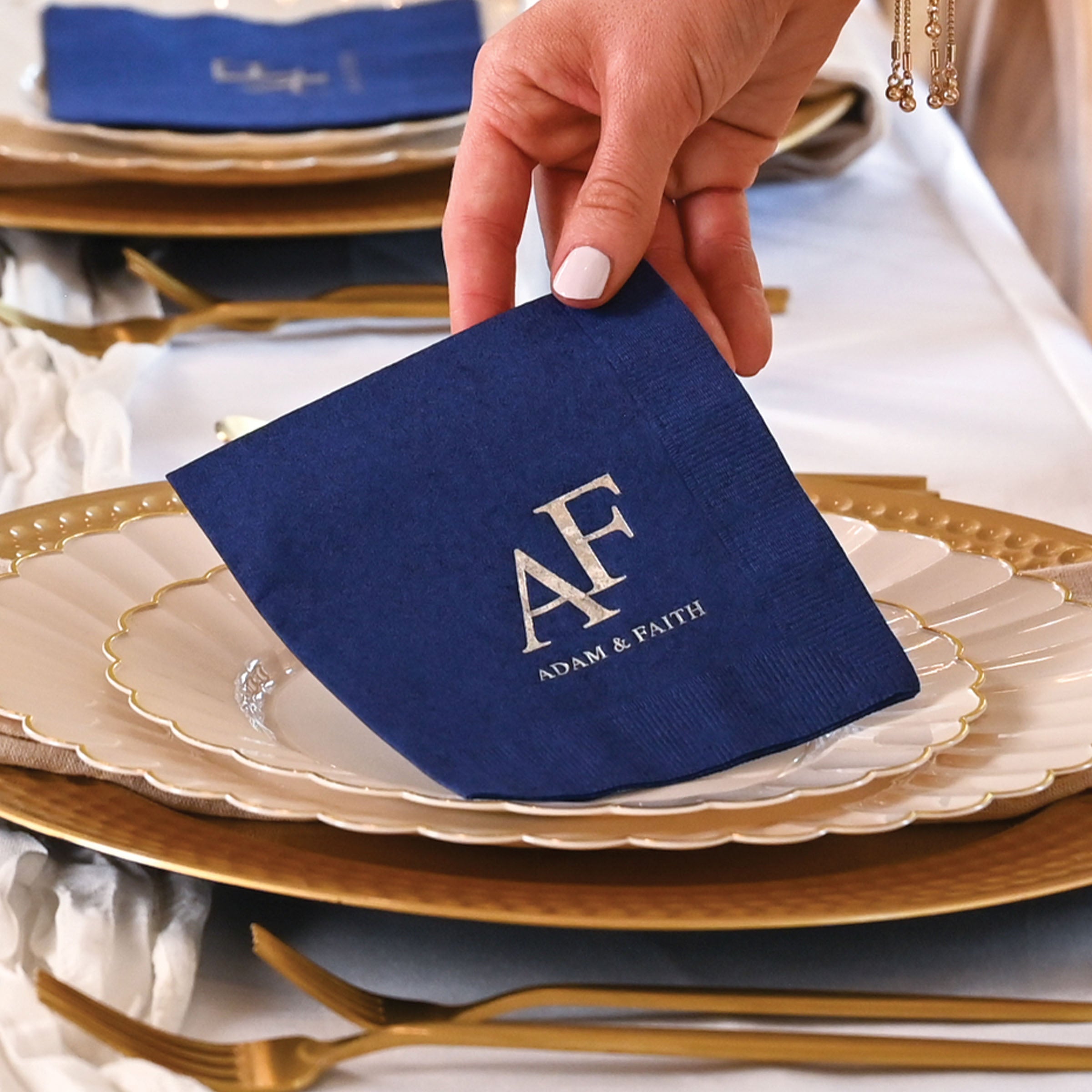 Personalized Wedding Napkins - W-13