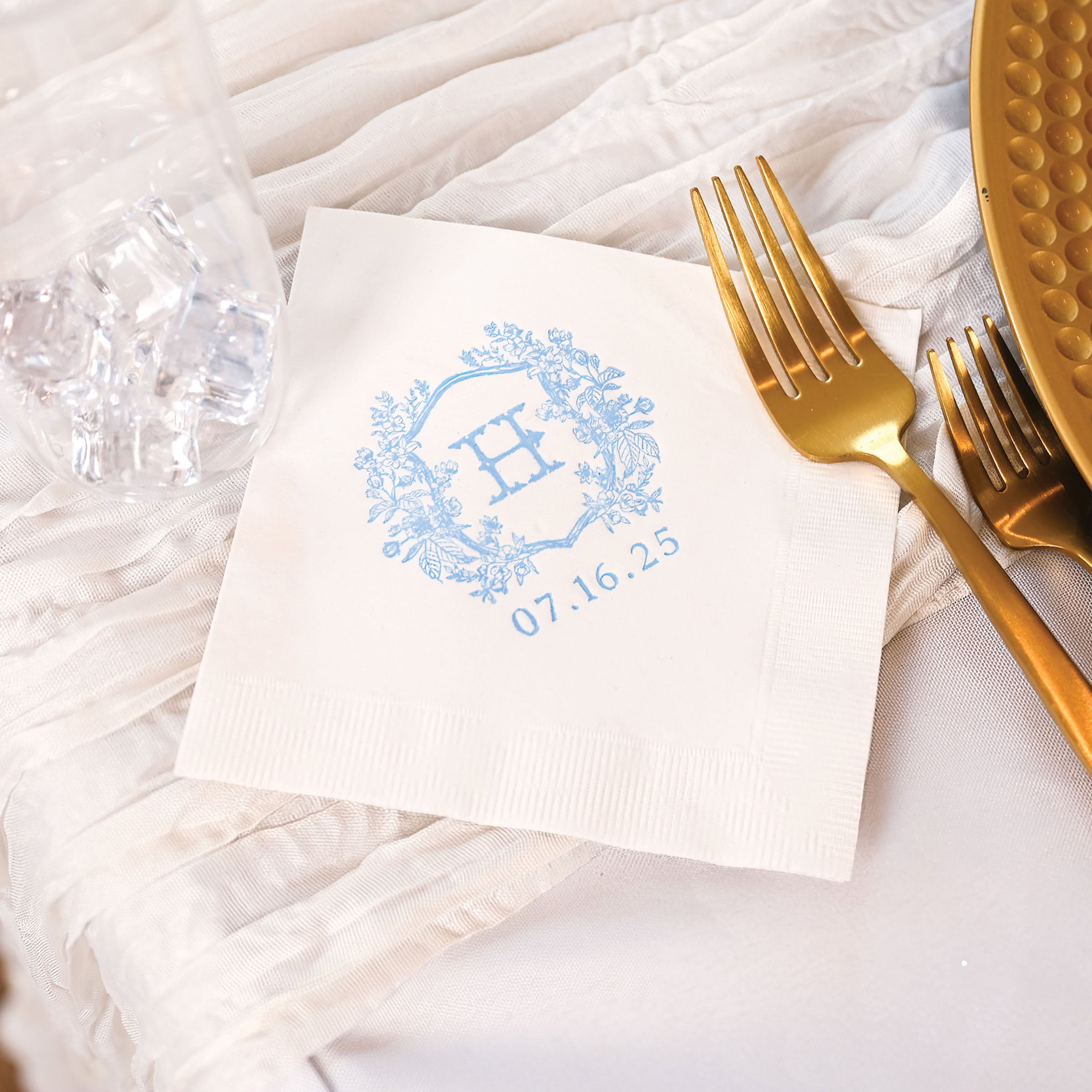 Personalized Wedding Napkins - W-4