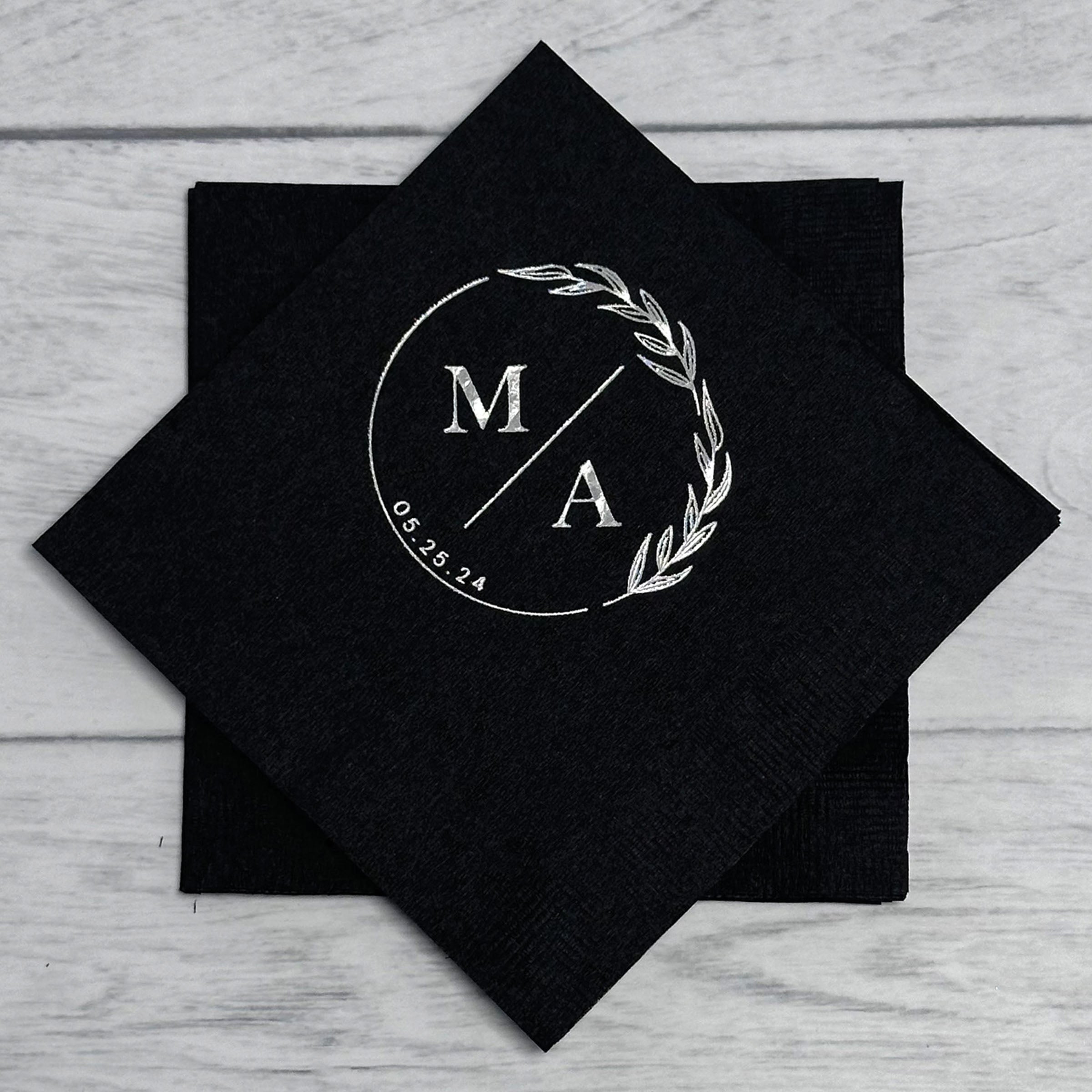 Personalized Wedding Napkins - W-2