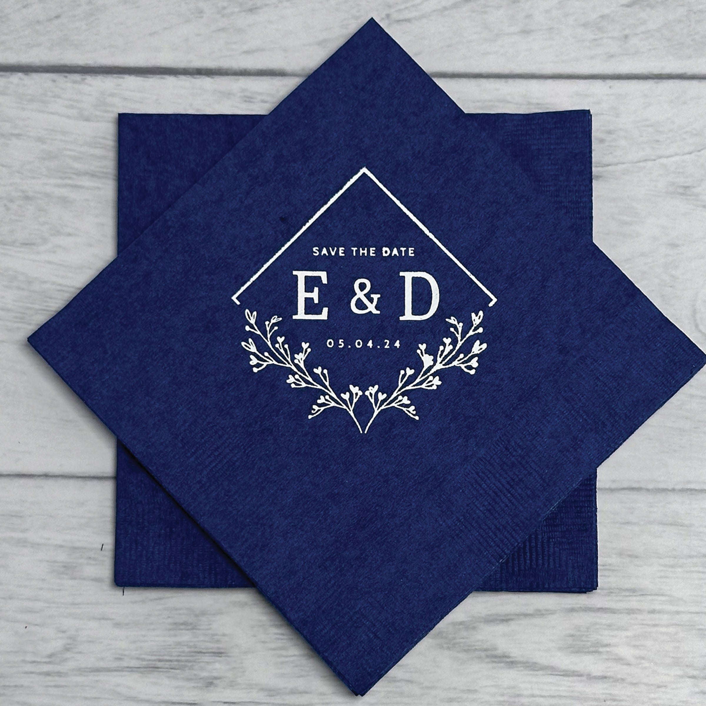 Personalized Wedding Napkins - W-9