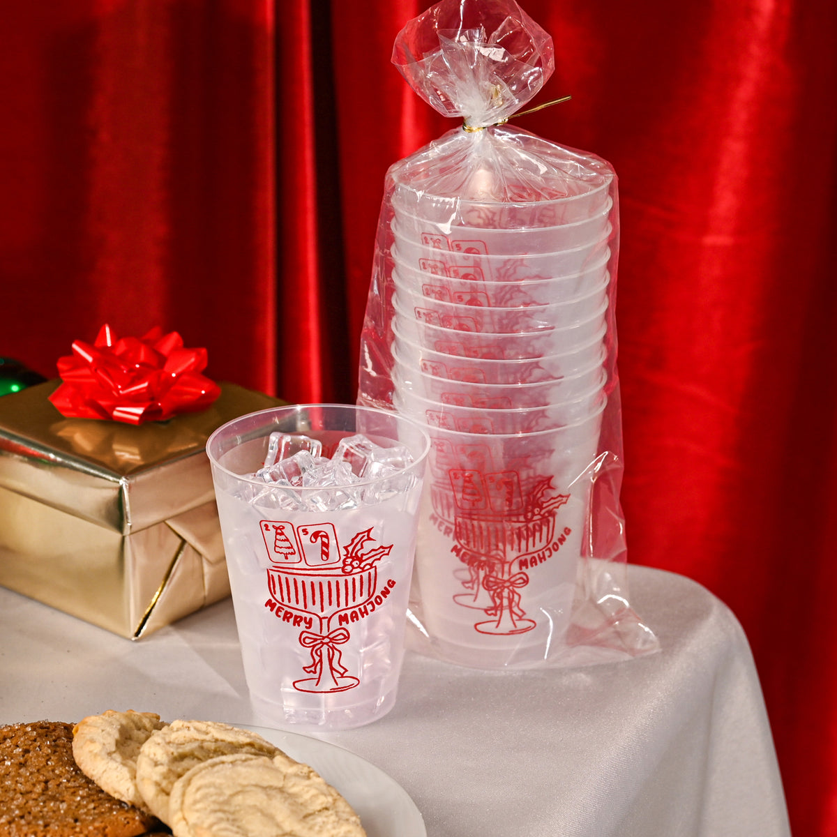 Christmas 16oz Frost Set of 10 - Merry Mahjong