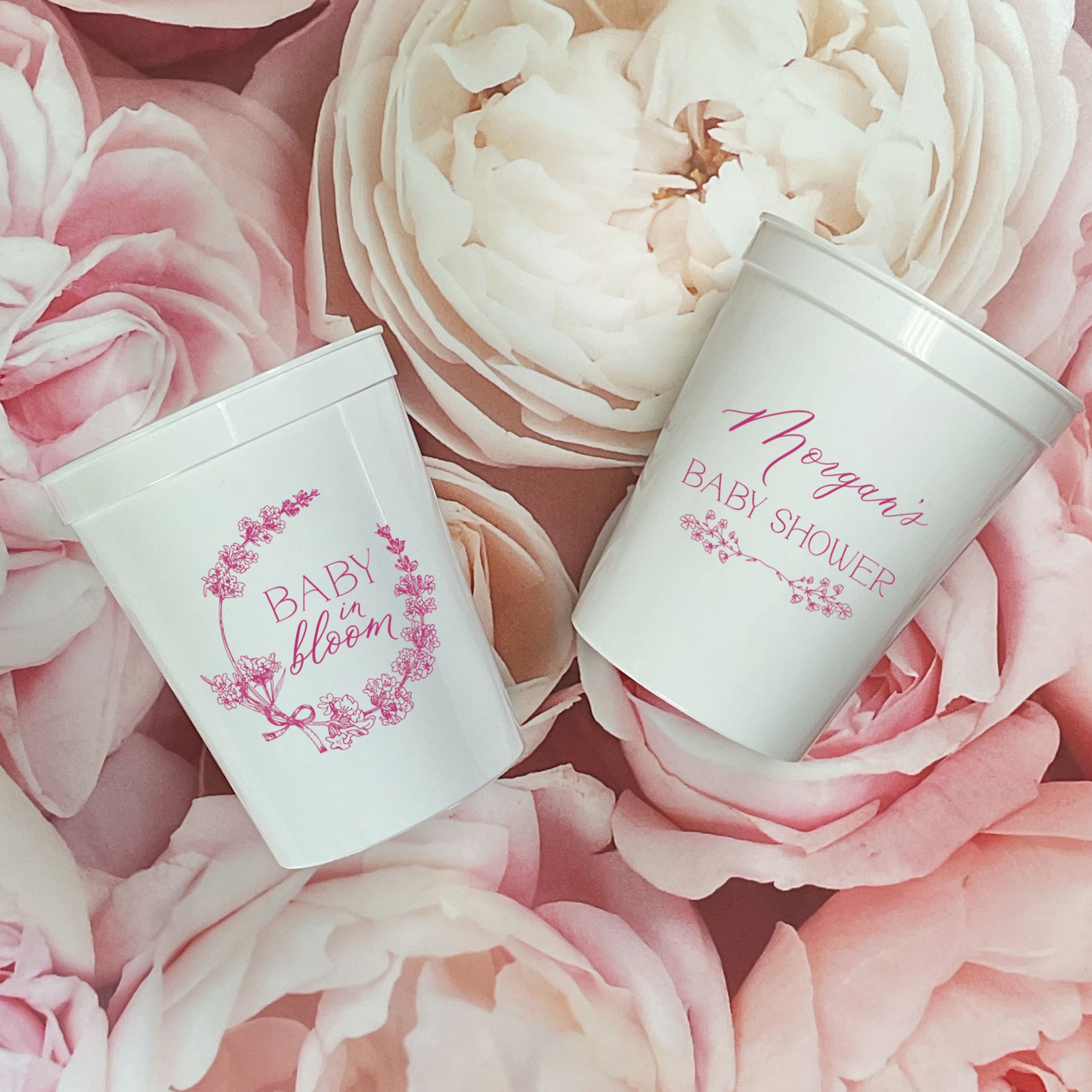 Baby Shower Baby In Bloom - Stadium Cups