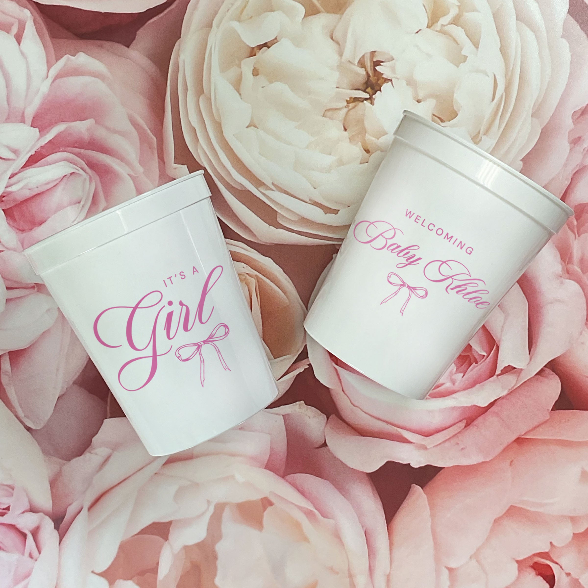 Baby Shower Bow - Stadium Cups