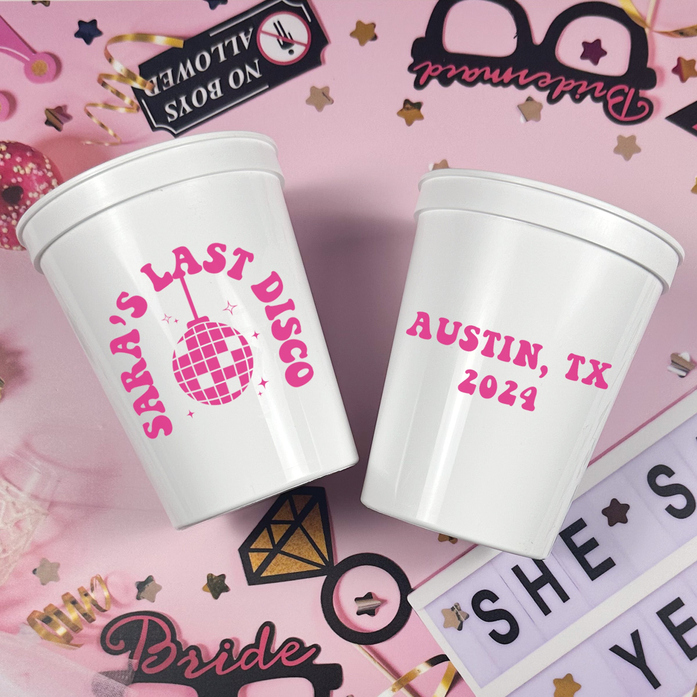 Bachelorette Last Disco - Stadium Cups