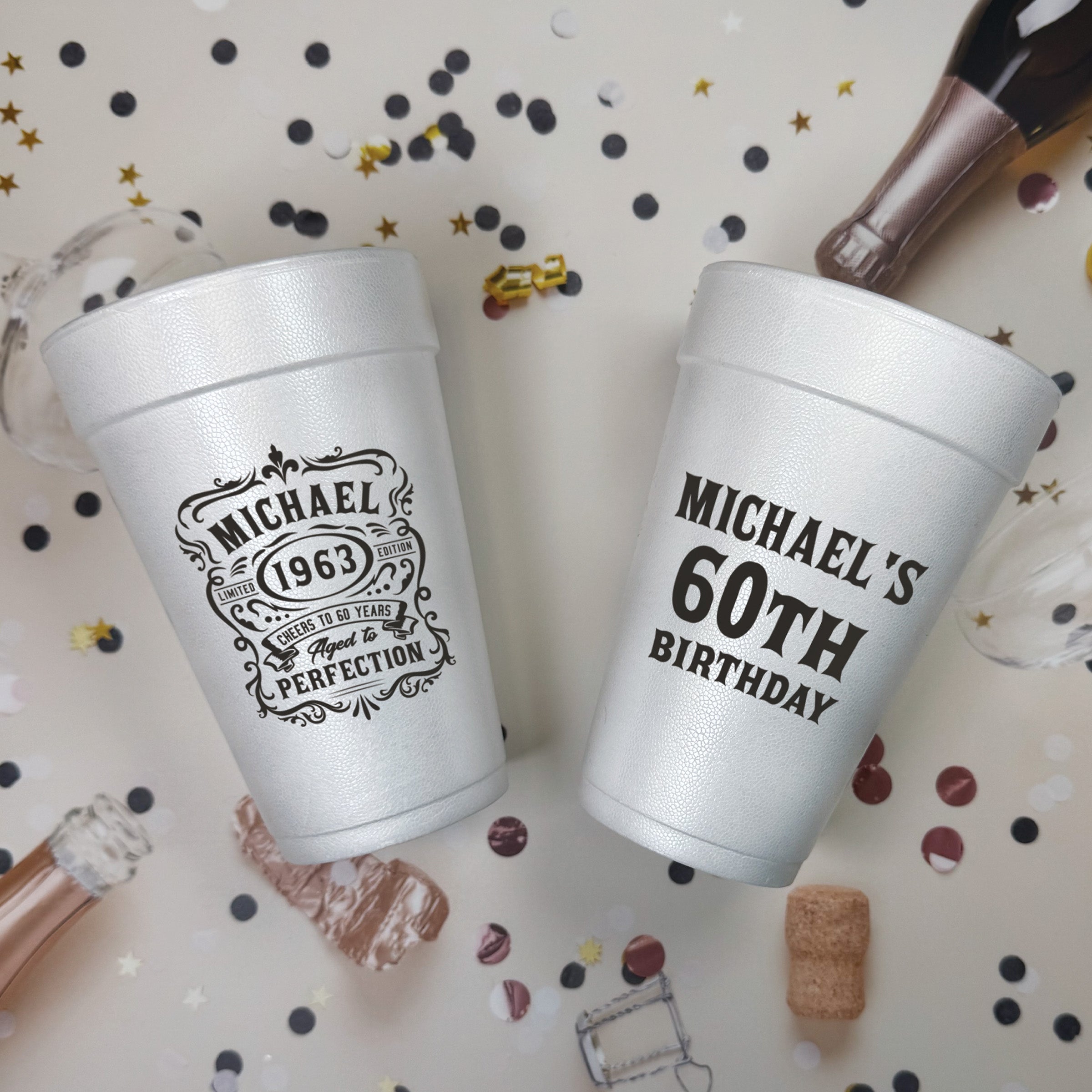 Birthday Aged To Perfection - Foam Cups