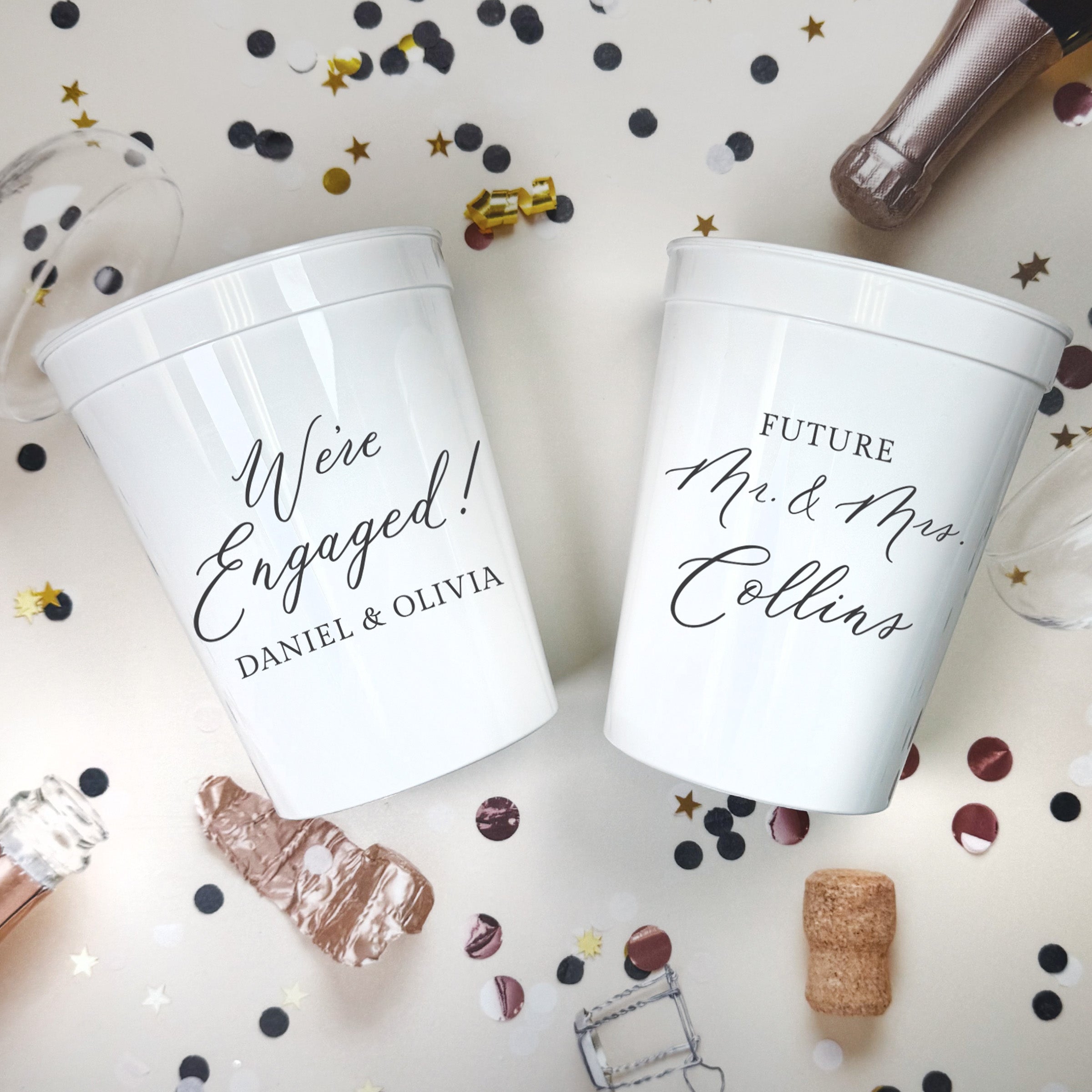 Engagement Future Mr & Mrs - Stadium Cups